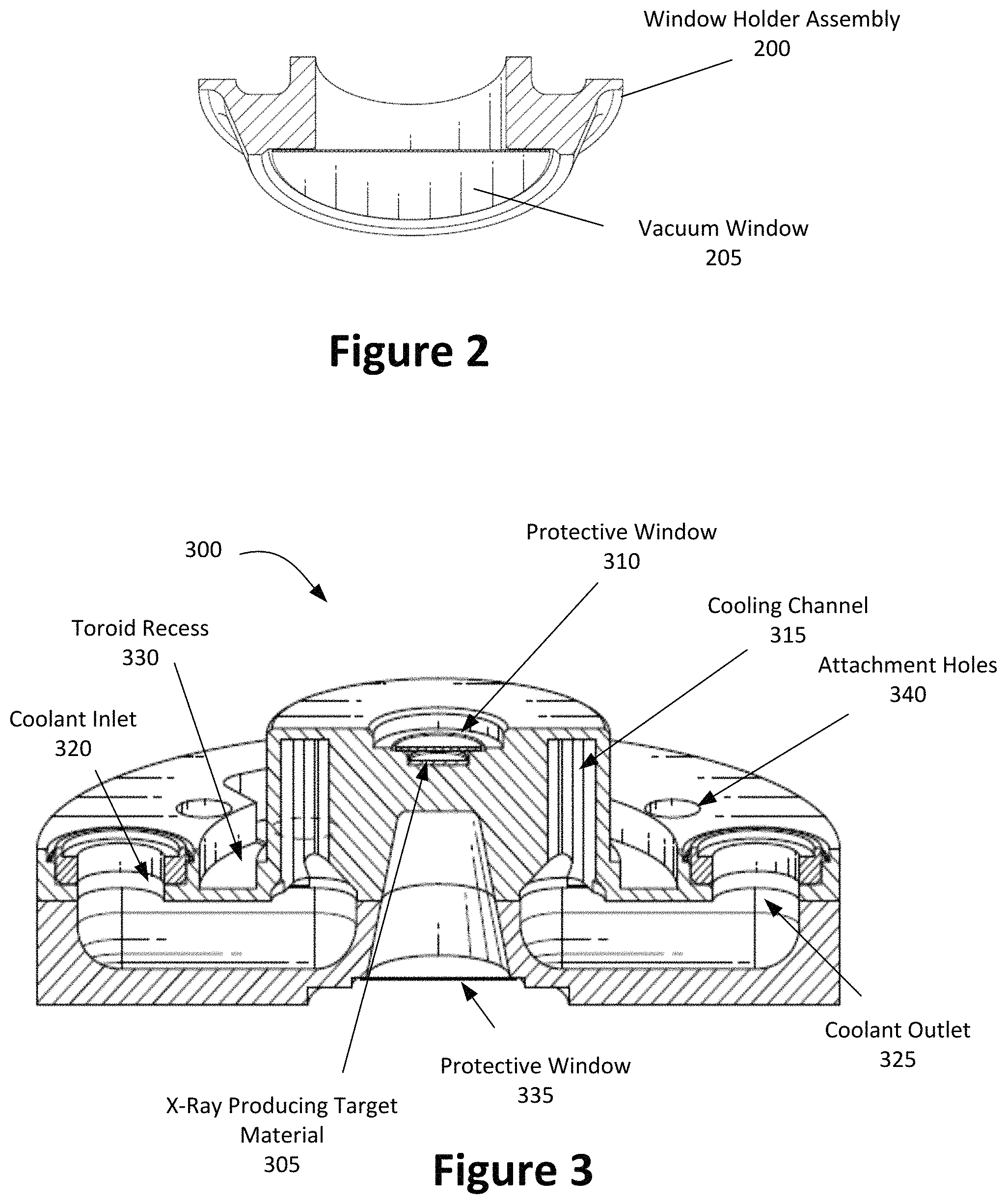 Patent US11785699 Figure 4 – Field replaceable, disposable, and thermally optimized X-ray target with integral beam current monitoring
