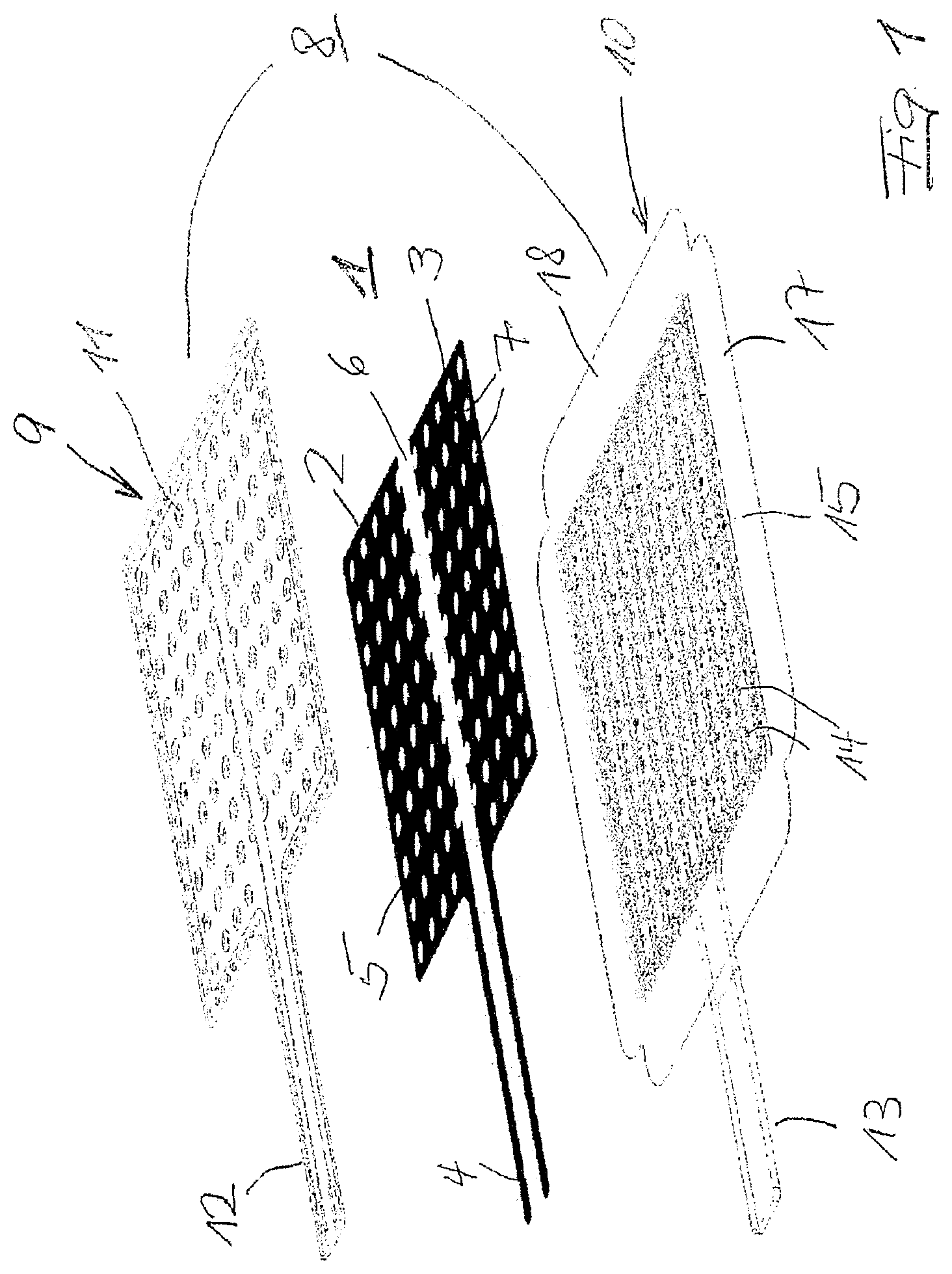 Patent US11785700 — Electrode arrangement for forming a dielectric barrier plasma discharge — Figure 1