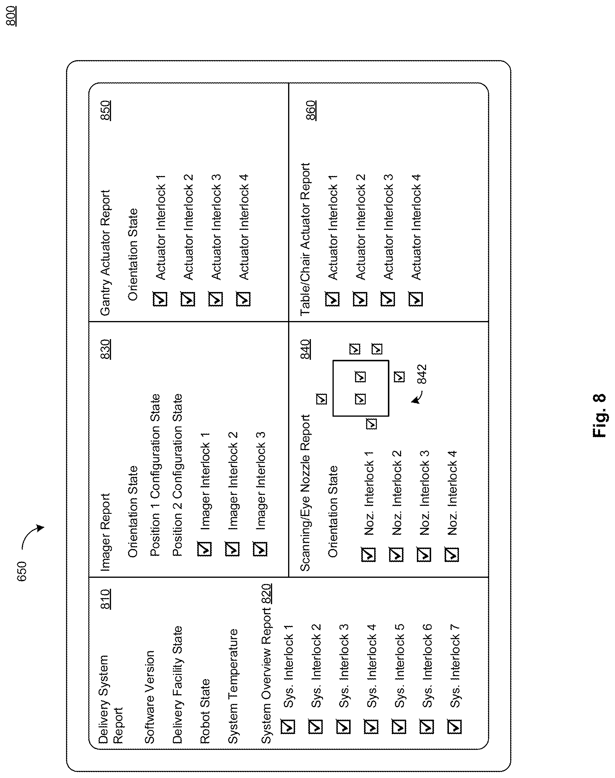 Patent US11785702 Figure 8 – Method and system for remote monitoring of proton beam emitting and delivery systems
