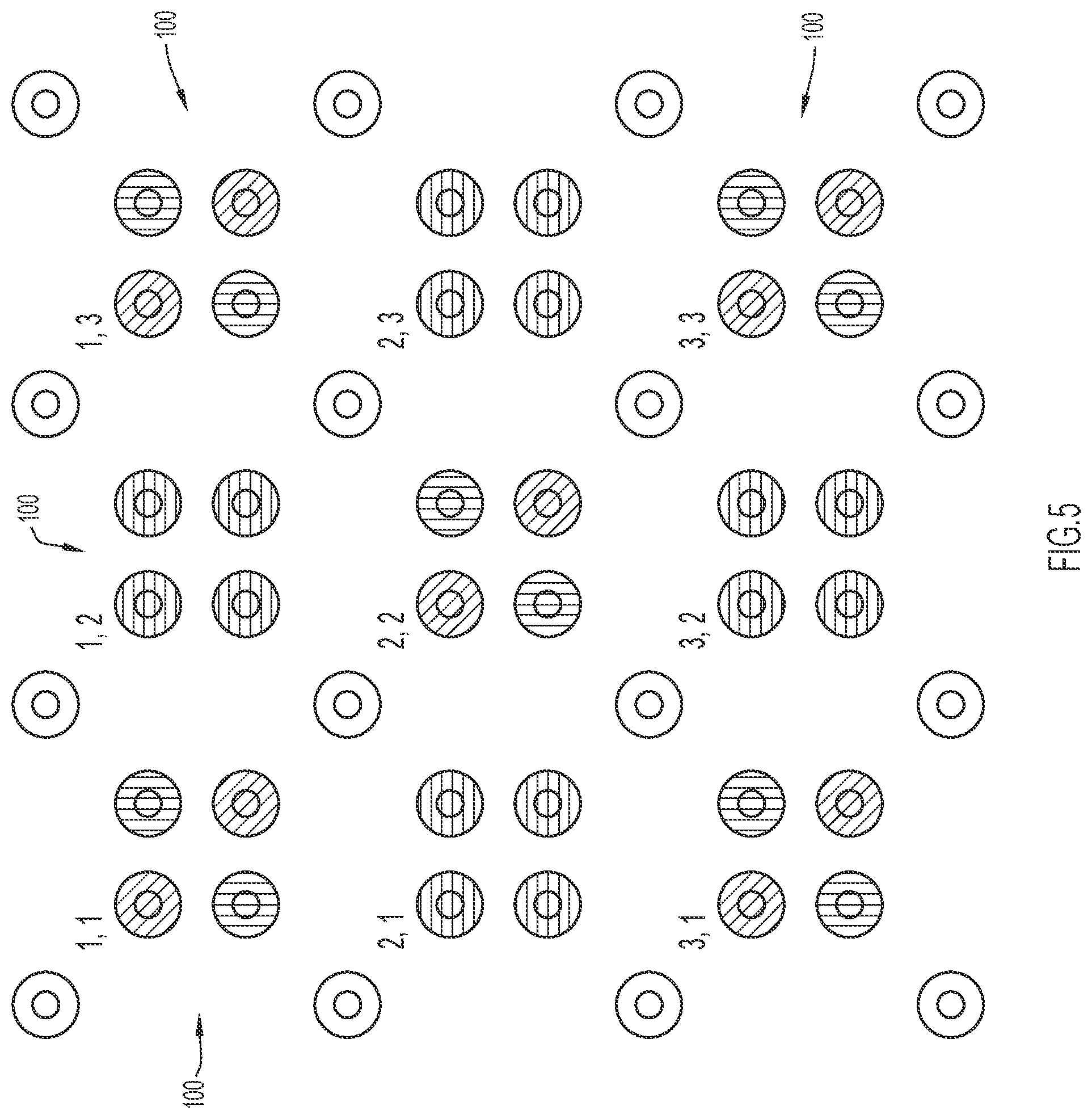 Patent US11785706 Figure 6 – Interlaced crosstalk controlled traces, vias, and capacitors