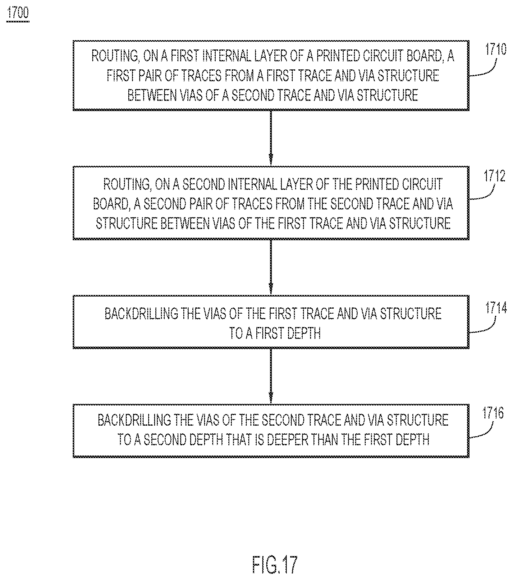 Patent US11785706 Figure 18 – Interlaced crosstalk controlled traces, vias, and capacitors