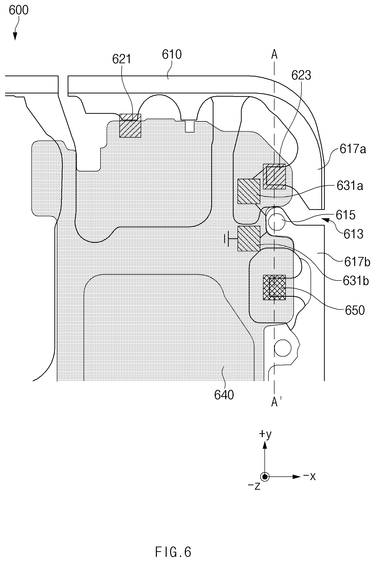 Patent US11785709 Figure 6 – Antenna module and electronic device including 1HE same
