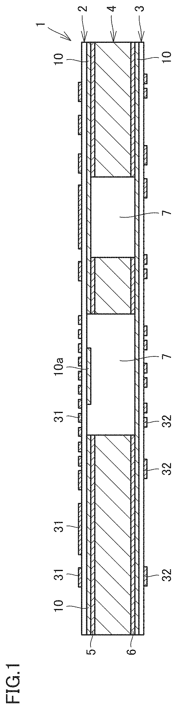 Patent US11785718 Figure 1 – Composite printed wiring board and method of manufacturing the same