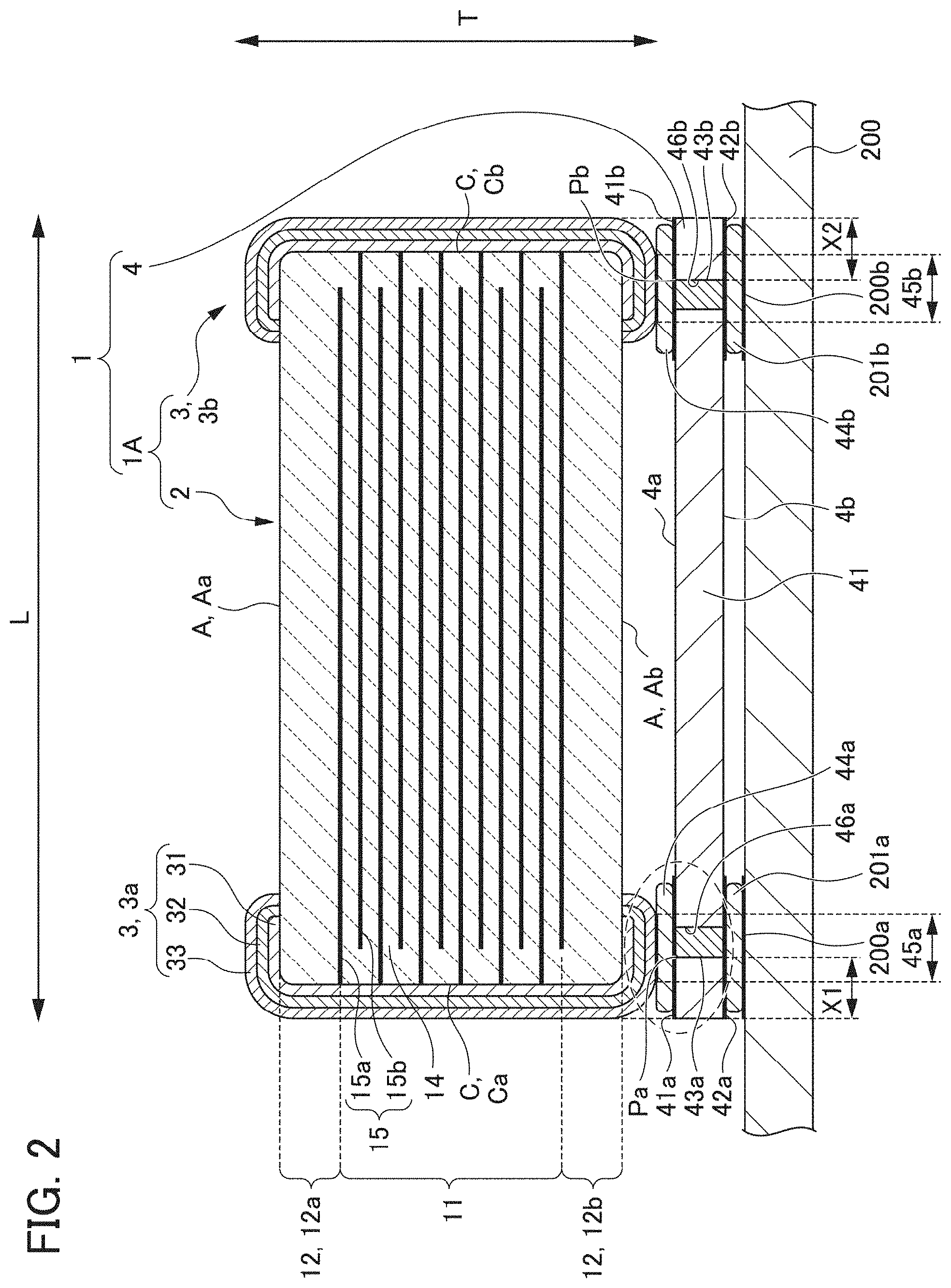 Patent US11785720 Figure 2 – Multilayer ceramic capacitor