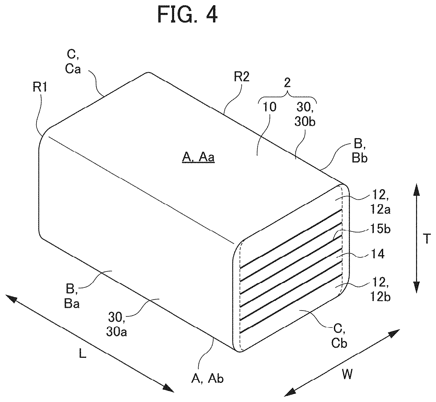 Patent US11785720 Figure 4 – Multilayer ceramic capacitor