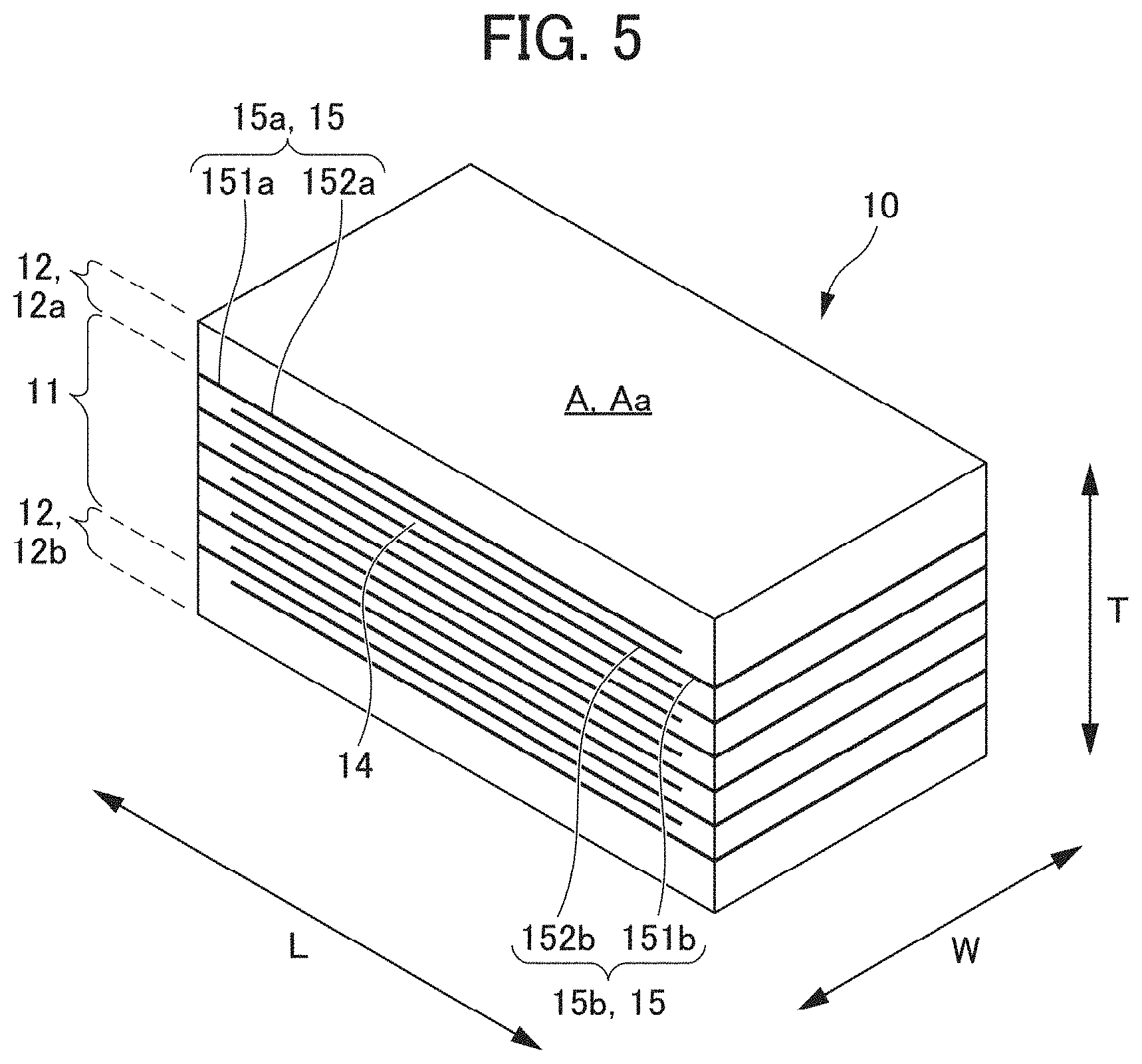 Patent US11785720 Figure 5 – Multilayer ceramic capacitor