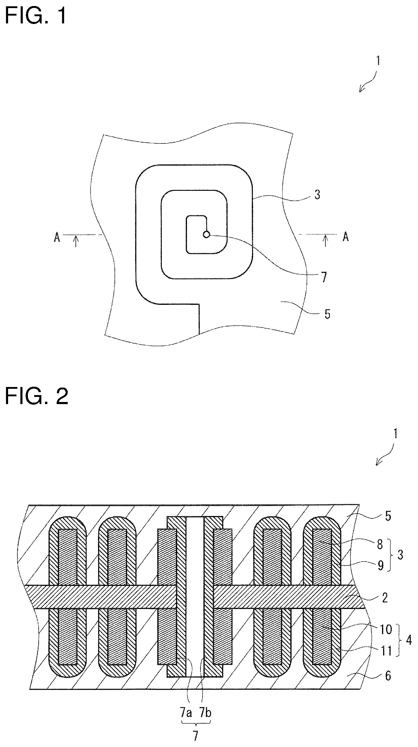 Patent US11785724 Figure 1 – Planar coil element and method for producing planar coil element