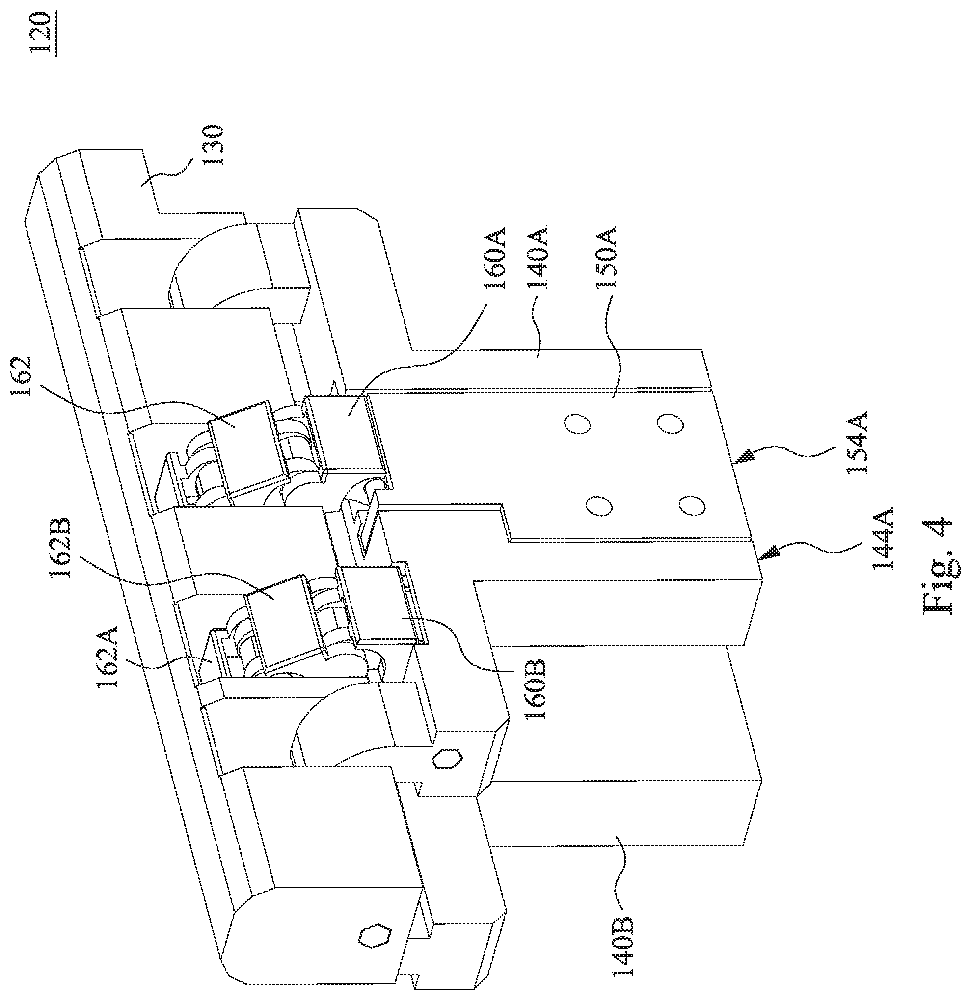 Patent US11785730 Figure 4 – Foldable electronic device including a chain and at least one elastic padding