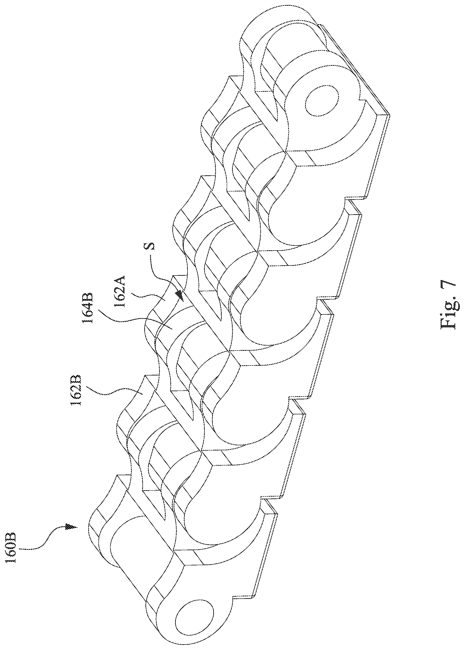 Patent US11785730 Figure 7 – Foldable electronic device including a chain and at least one elastic padding
