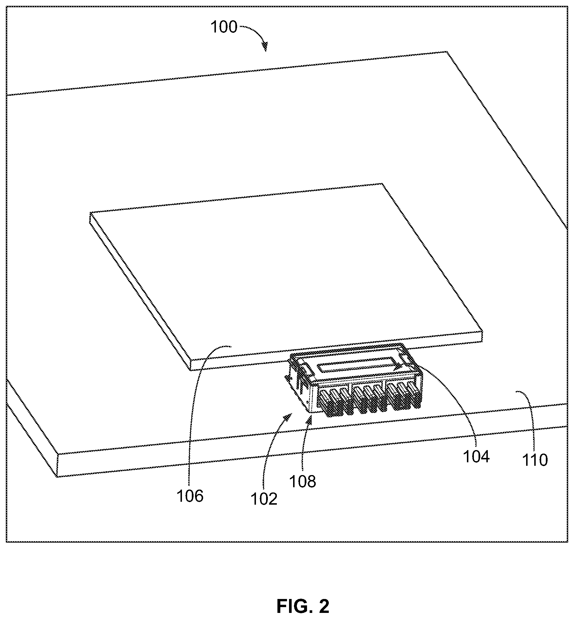 Patent US11785731 Figure 2 – Cable assembly for a cable connector module