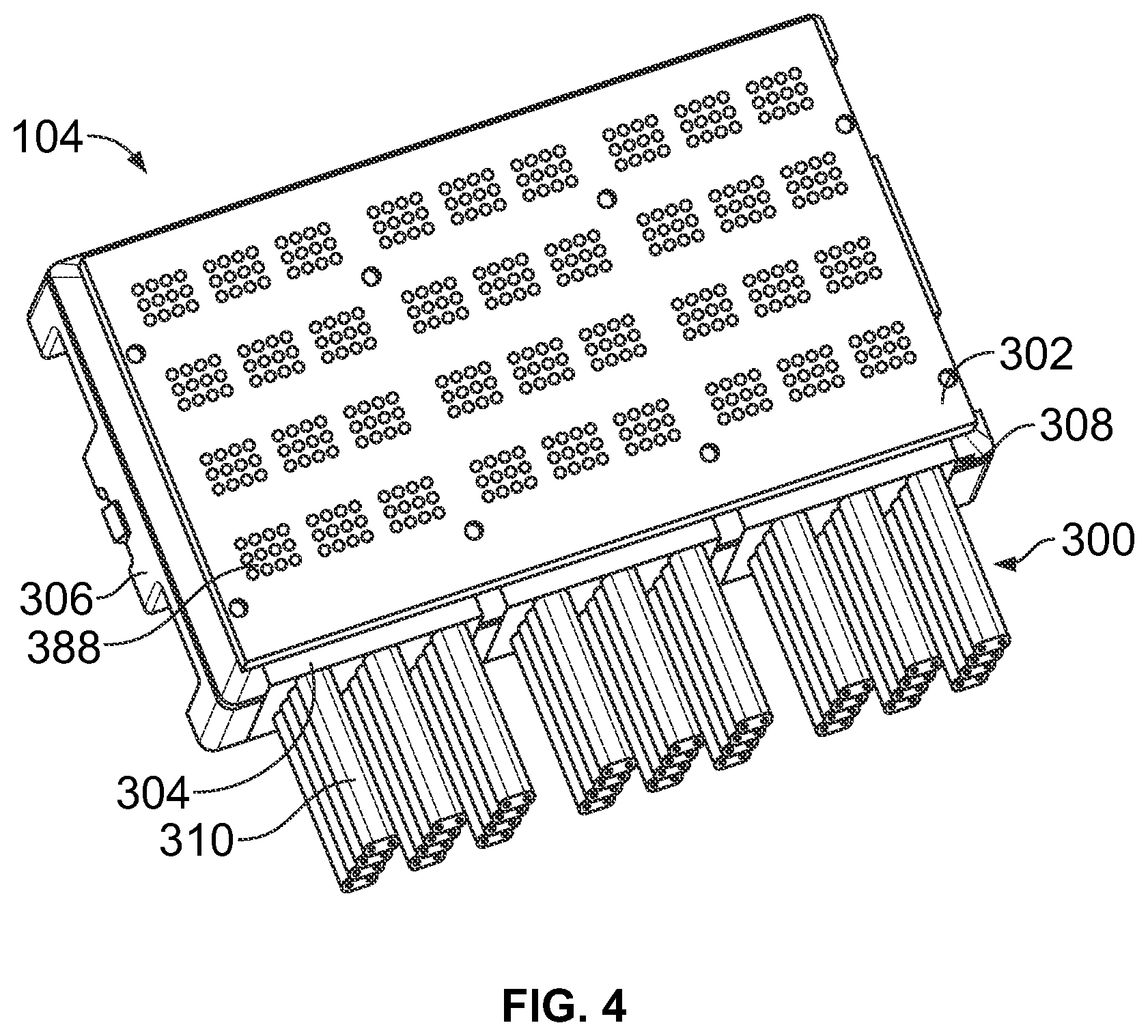 Patent US11785731 Figure 4 – Cable assembly for a cable connector module