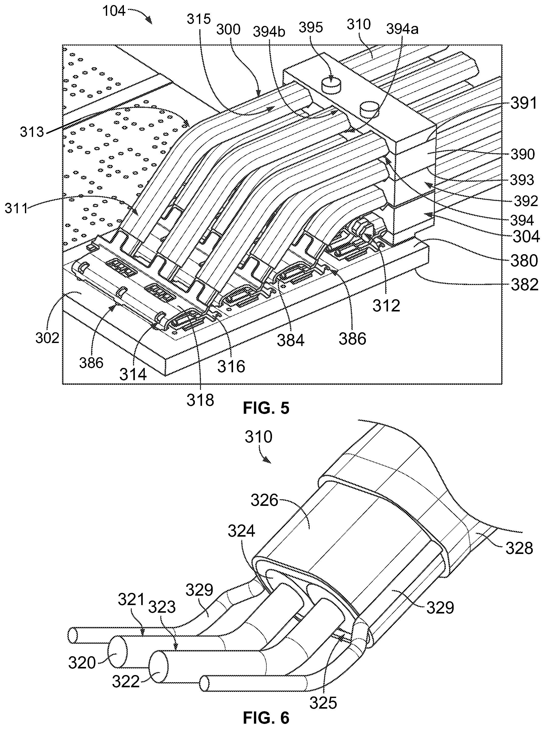 Patent US11785731 Figure 5 – Cable assembly for a cable connector module