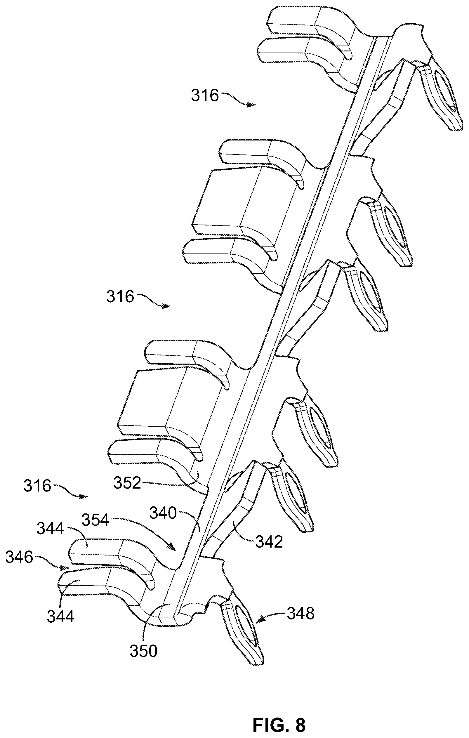 Patent US11785731 Figure 7 – Cable assembly for a cable connector module