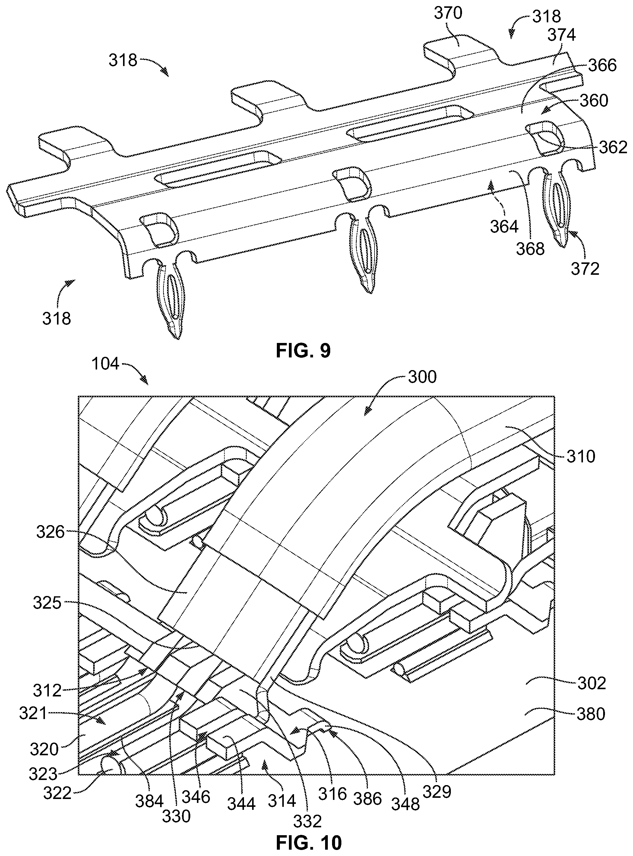 Patent US11785731 Figure 8 – Cable assembly for a cable connector module