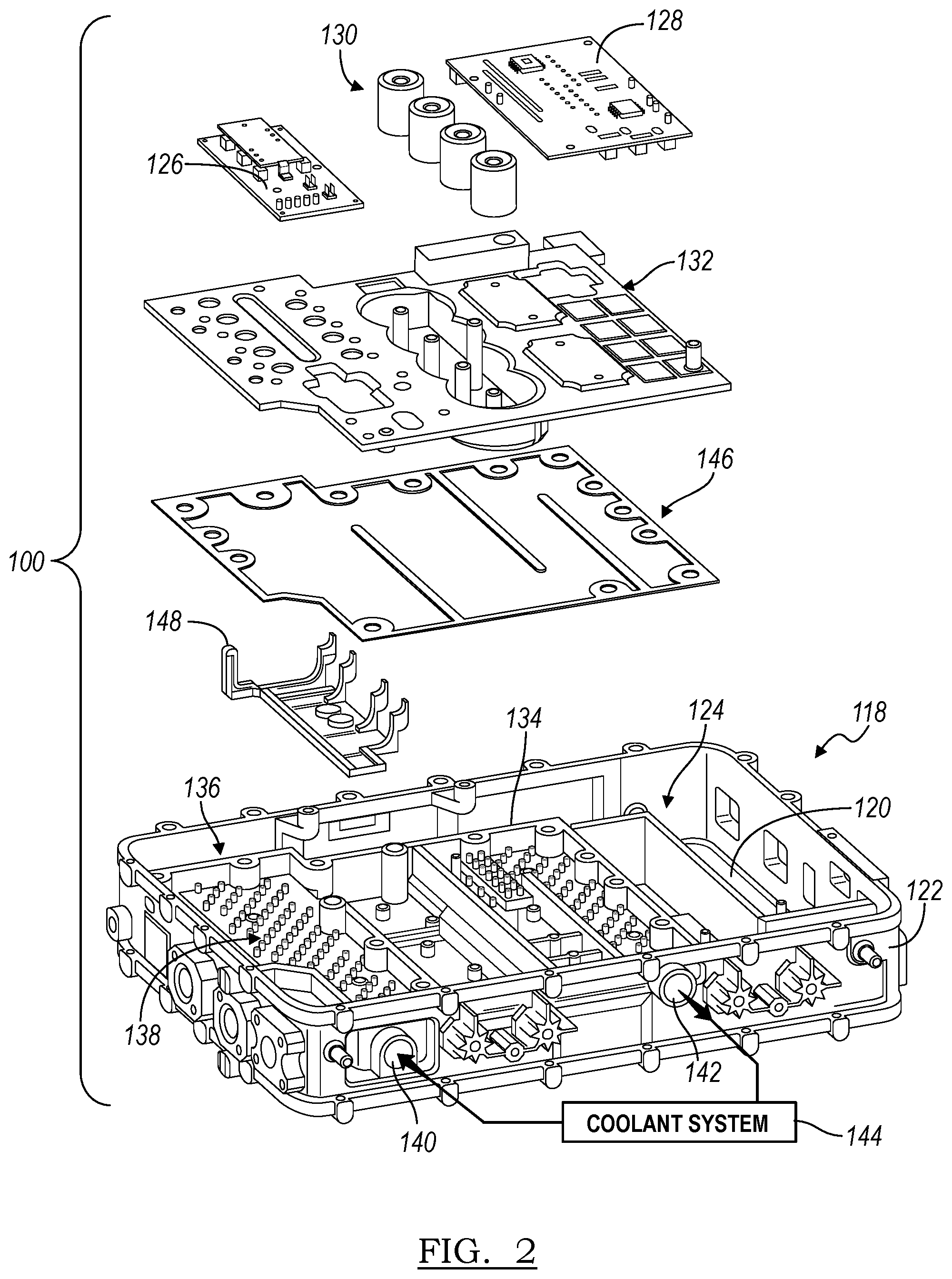 Patent US11785740 Figure 2 – High-voltage junction box coolant baffle