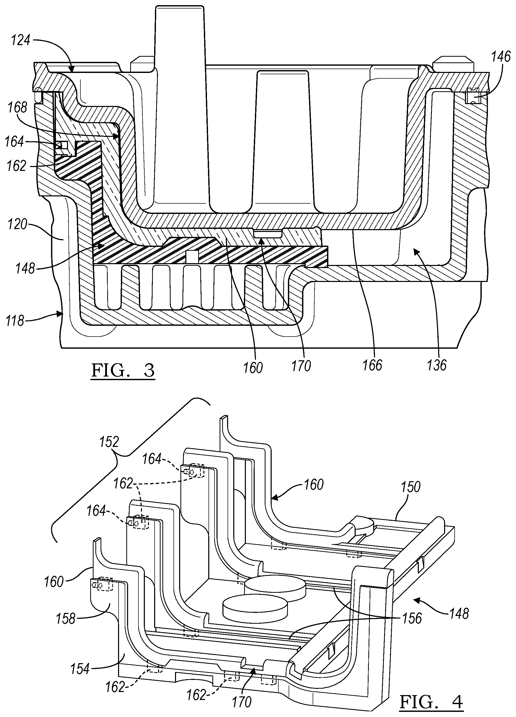 Patent US11785740 Figure 3 – High-voltage junction box coolant baffle