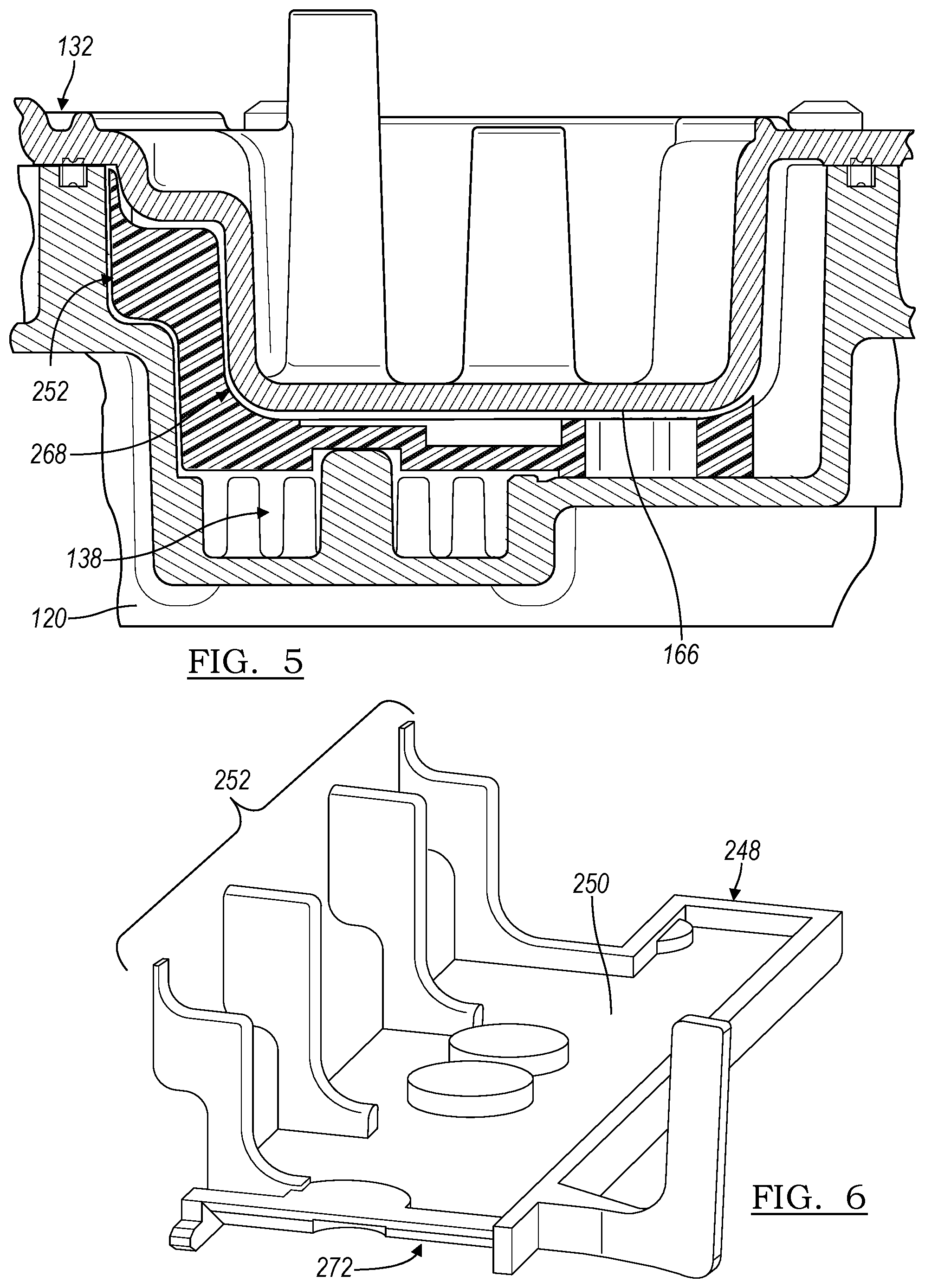 Patent US11785740 Figure 4 – High-voltage junction box coolant baffle