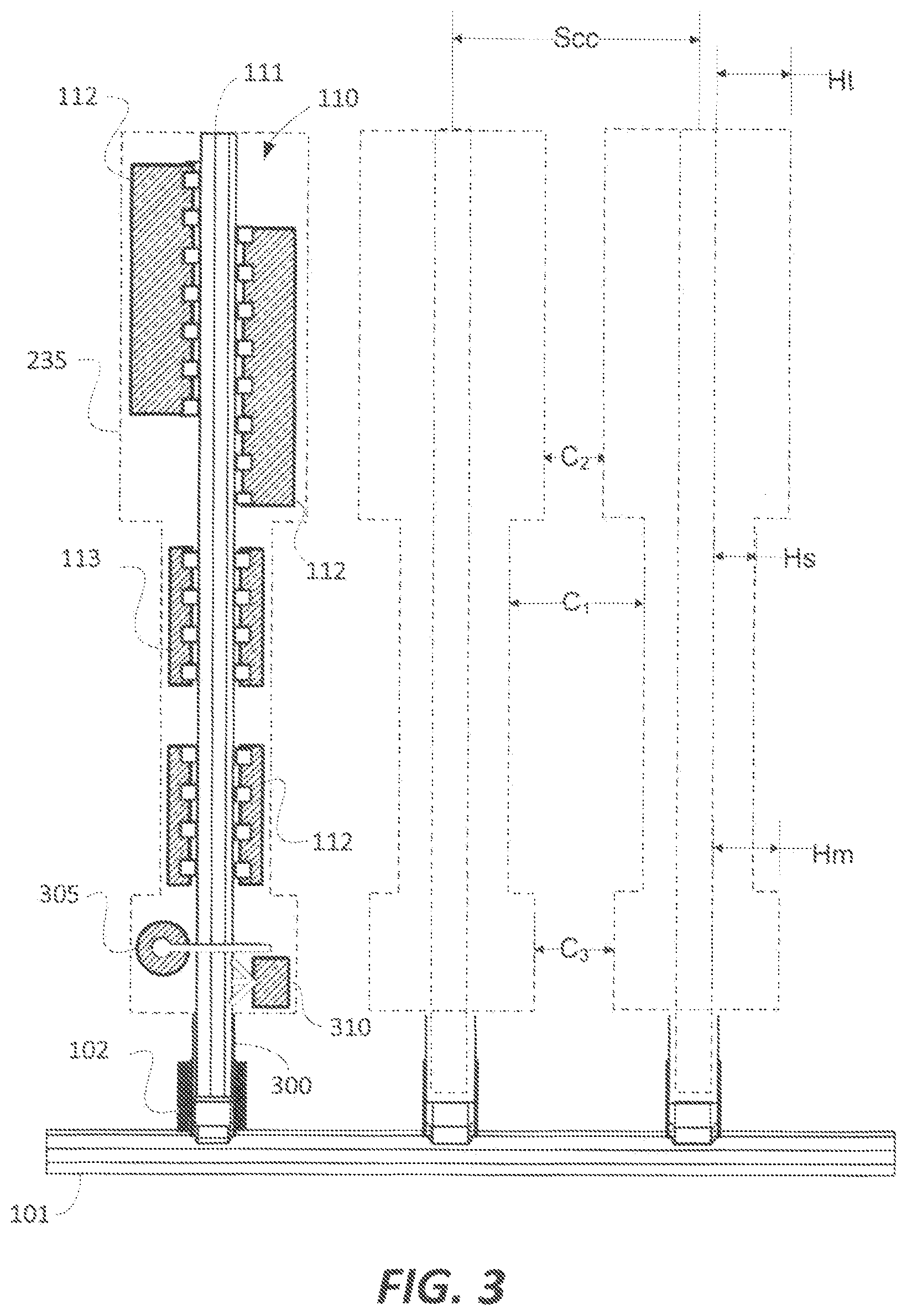 Patent US11785743 Figure 3 – Temperature control of closely packed electronic assemblies