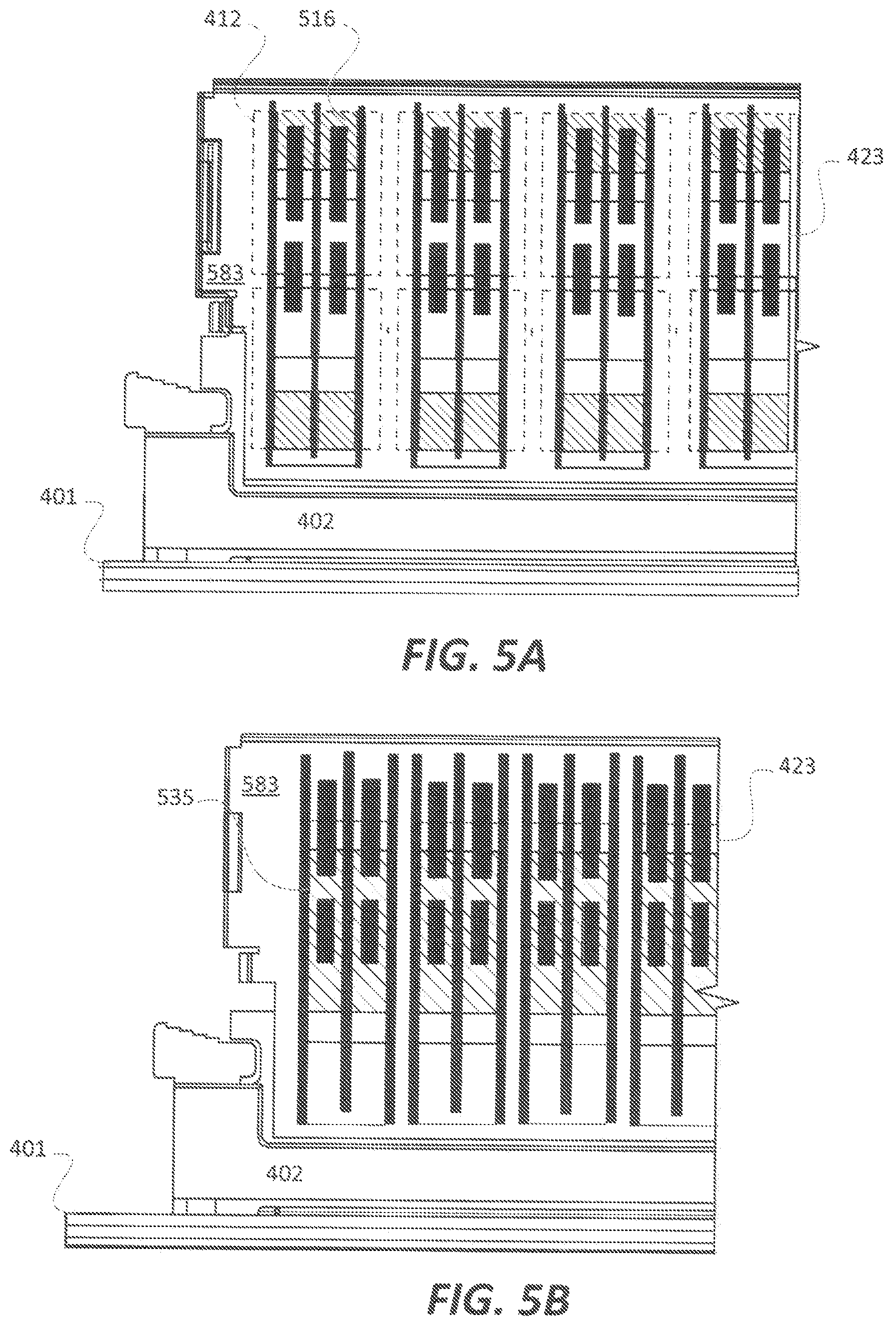 Patent US11785743 Figure 5 – Temperature control of closely packed electronic assemblies