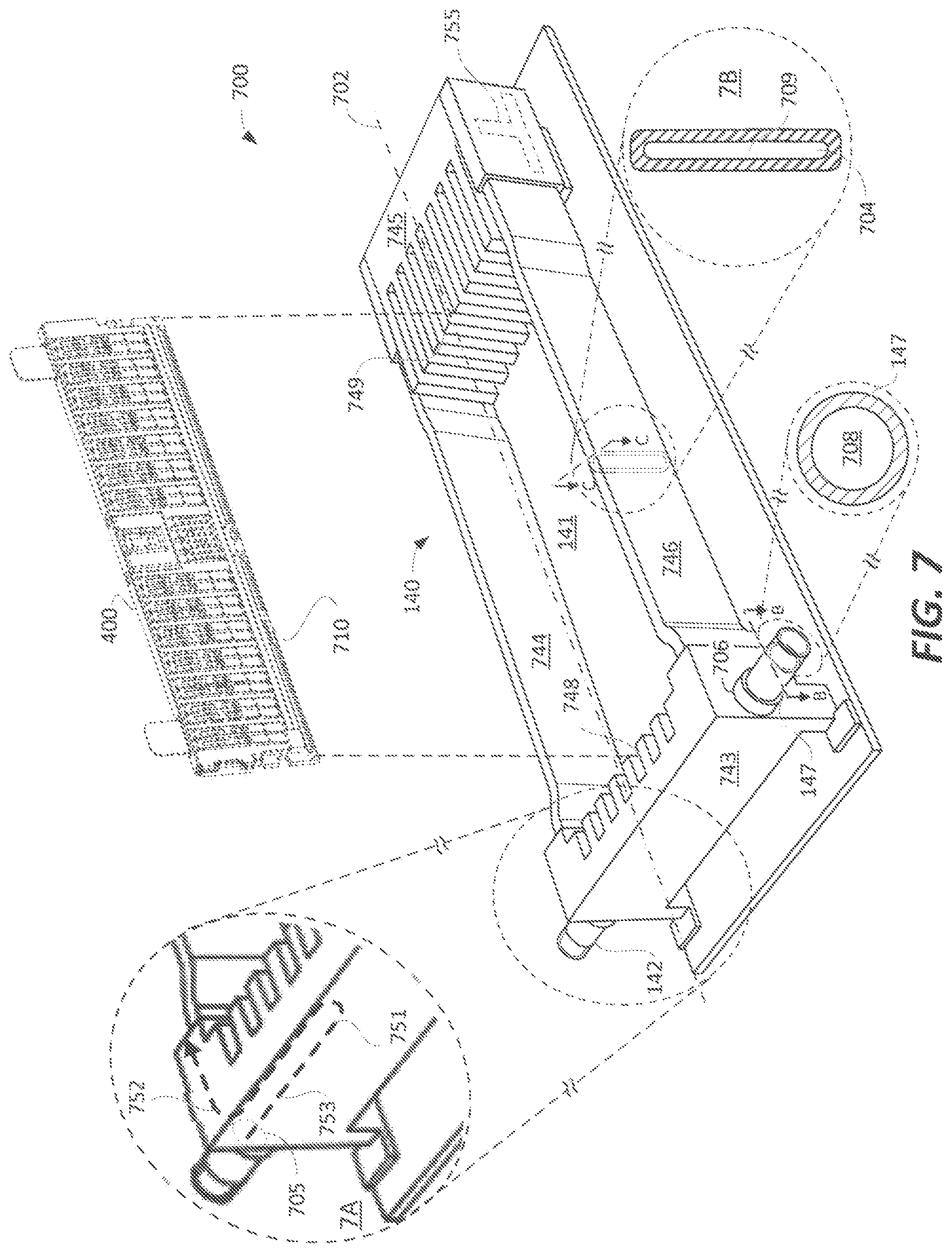 Patent US11785743 Figure 7 – Temperature control of closely packed electronic assemblies
