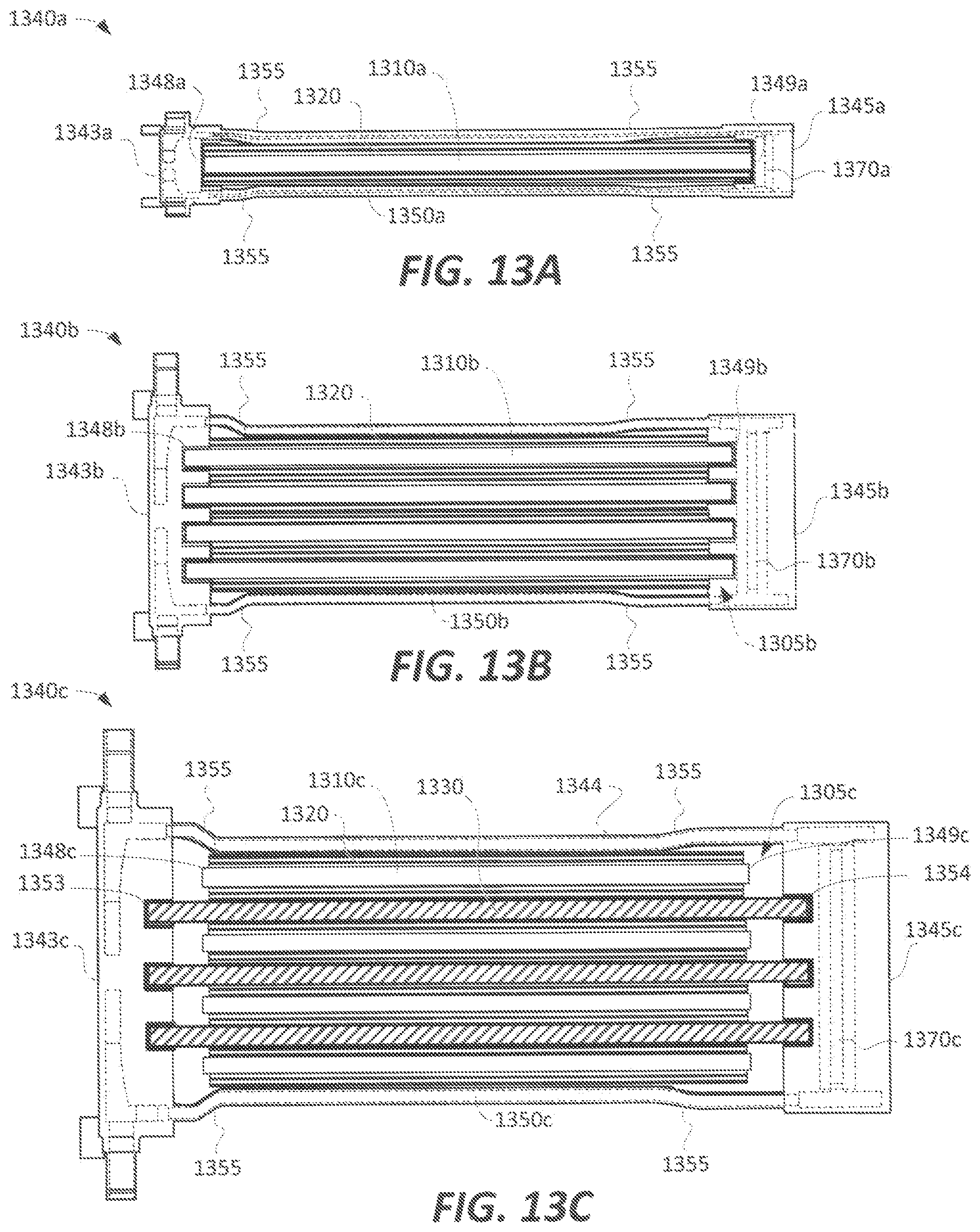 Patent US11785743 Figure 13 – Temperature control of closely packed electronic assemblies