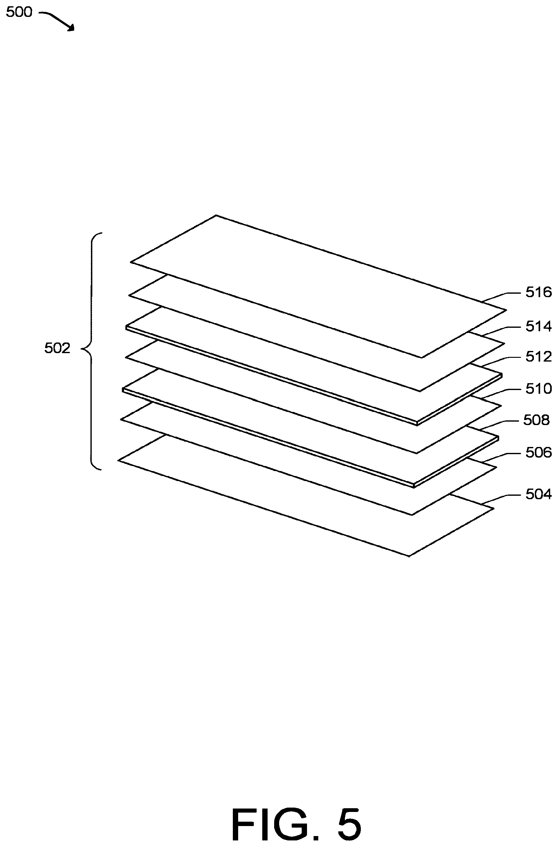 Patent US11785744 Figure 5 – Reinforced graphite heat-spreader for a housing surface of an electronic device