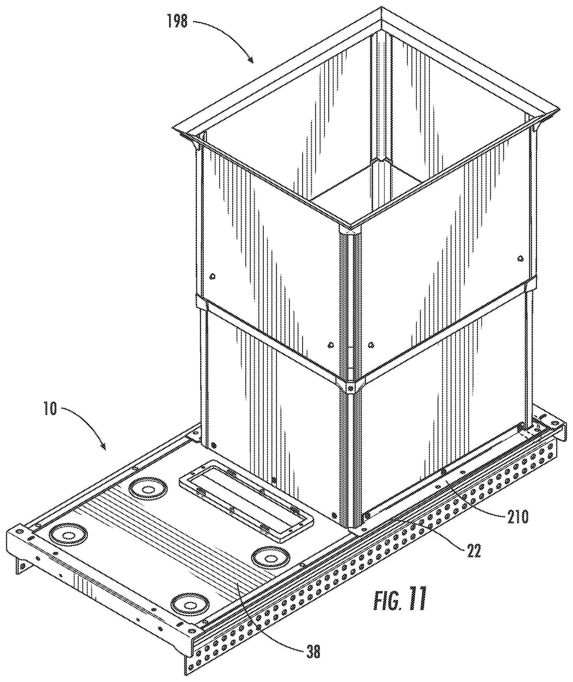 Patent US11785745 Figure 11 – Vertical exhaust duct for electronic equipment enclosure