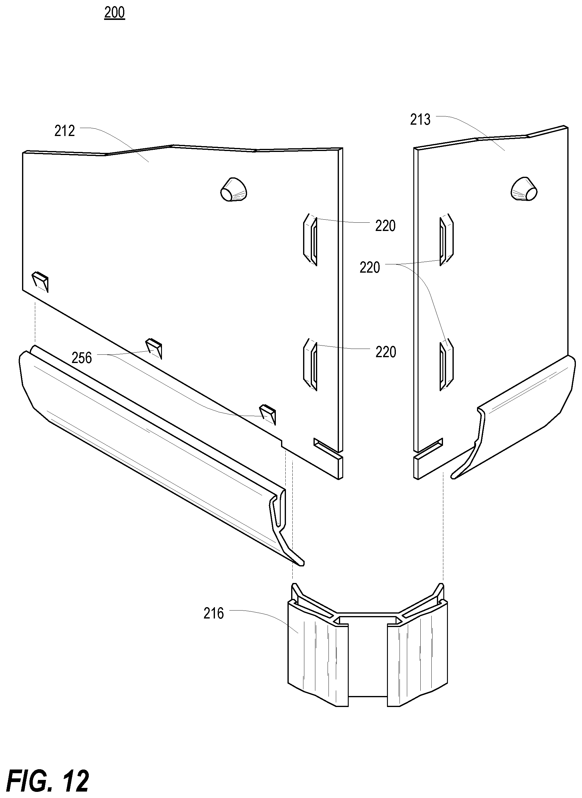 Patent US11785745 Figure 12 – Vertical exhaust duct for electronic equipment enclosure