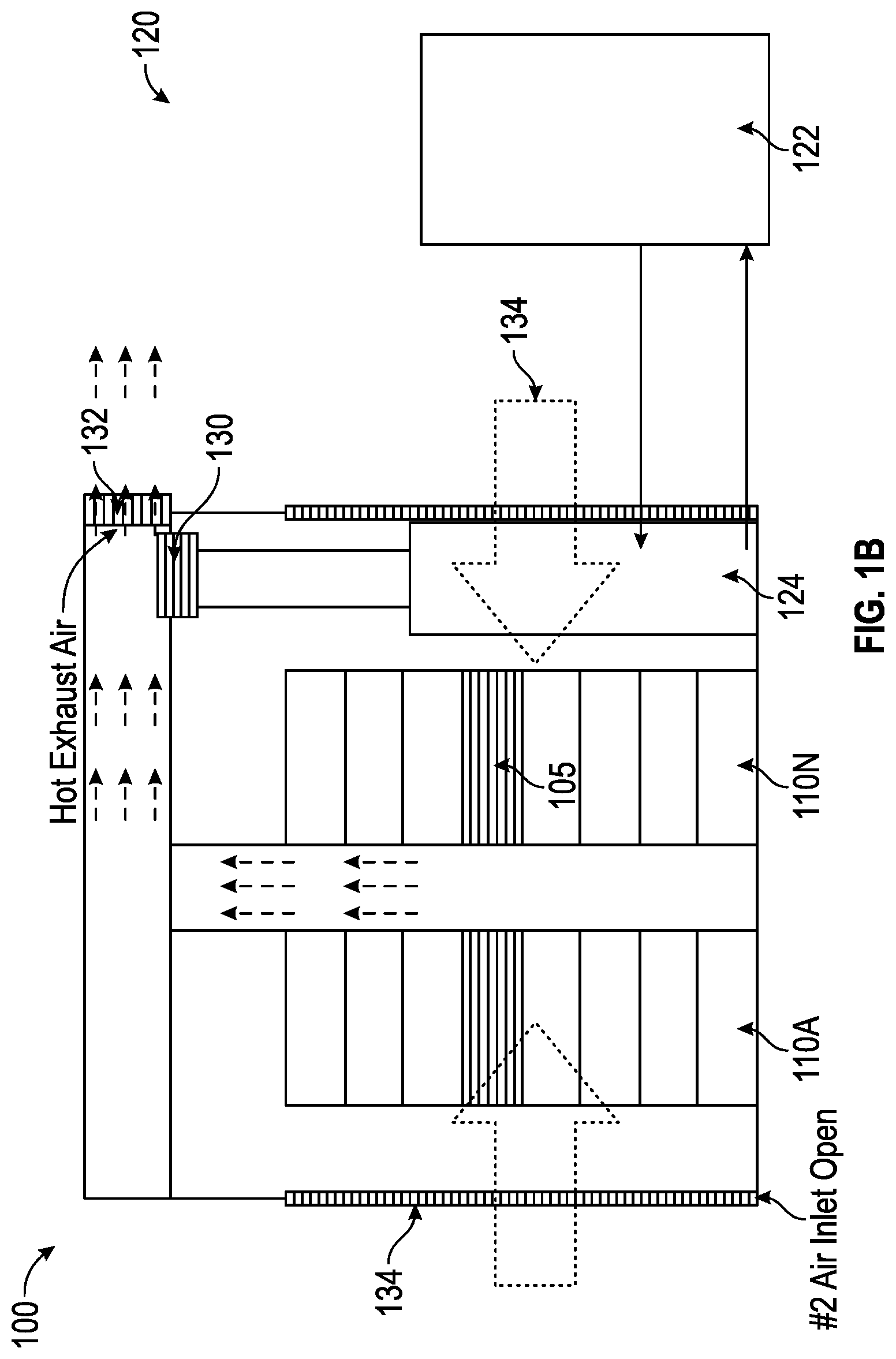 Patent US11785748 Figure 2 – Backup cooling for a data center and servers