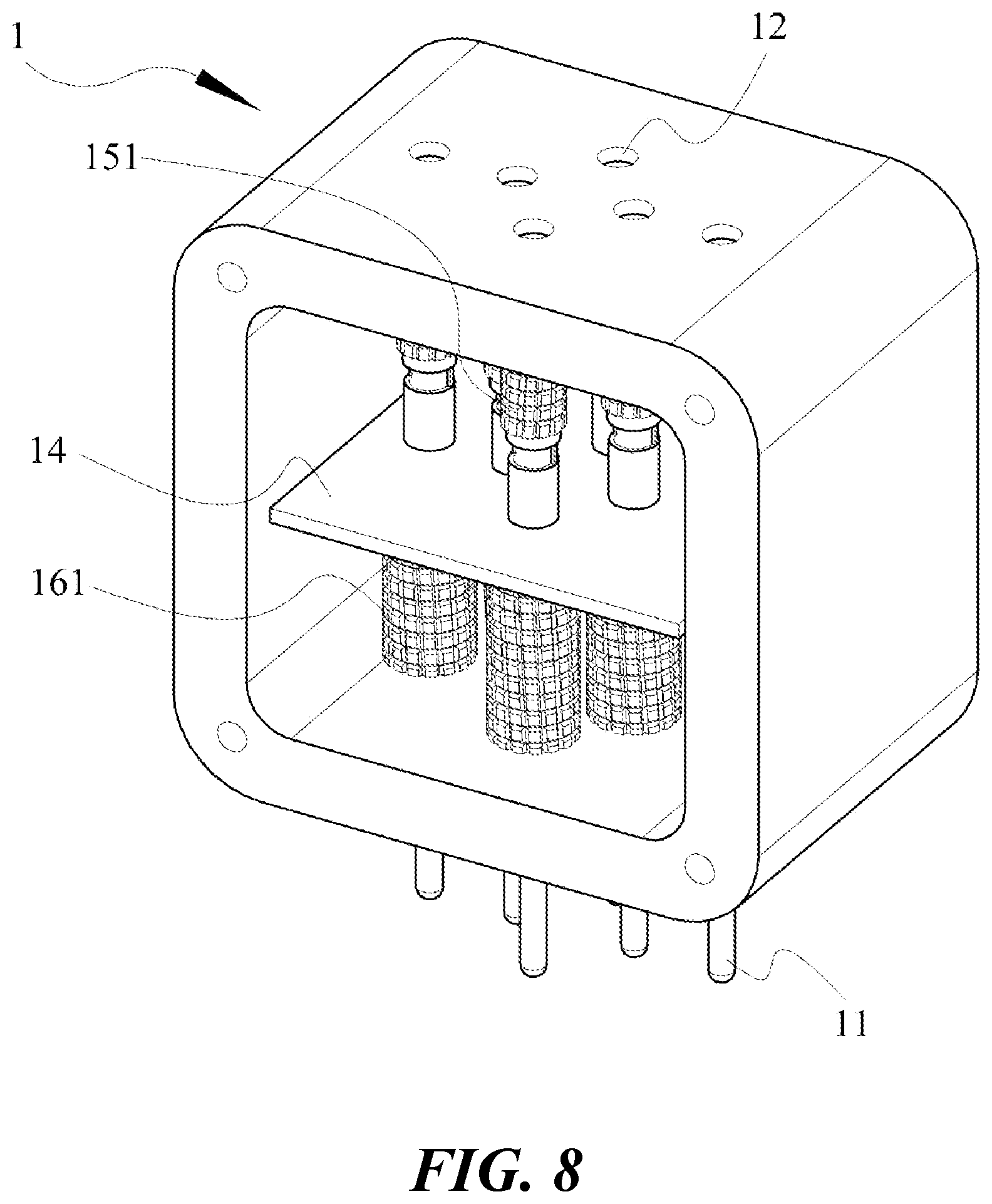 Patent US11785751 Figure 10 – Adapter with heat dissipation layer