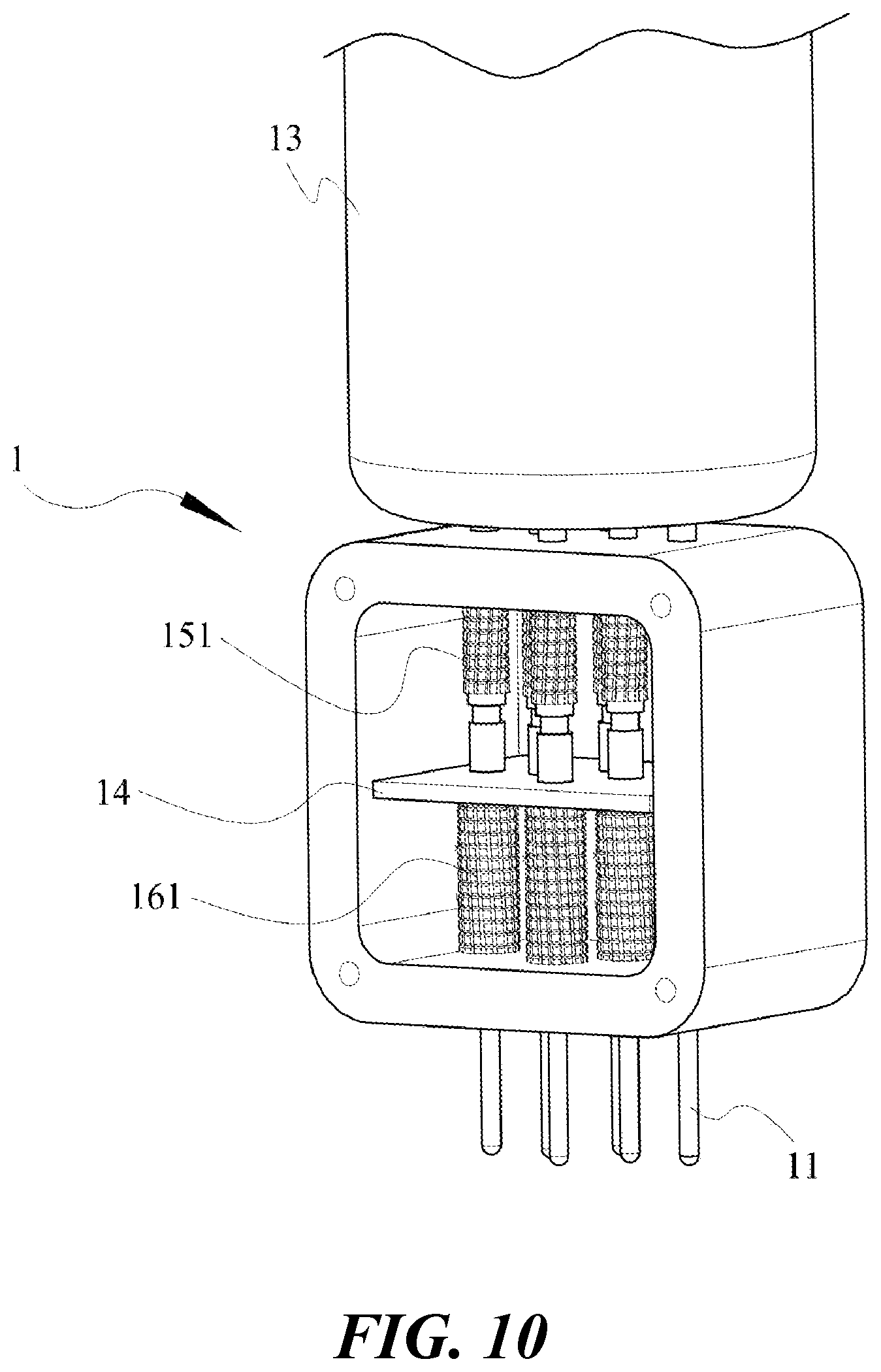 Patent US11785751 Figure 12 – Adapter with heat dissipation layer