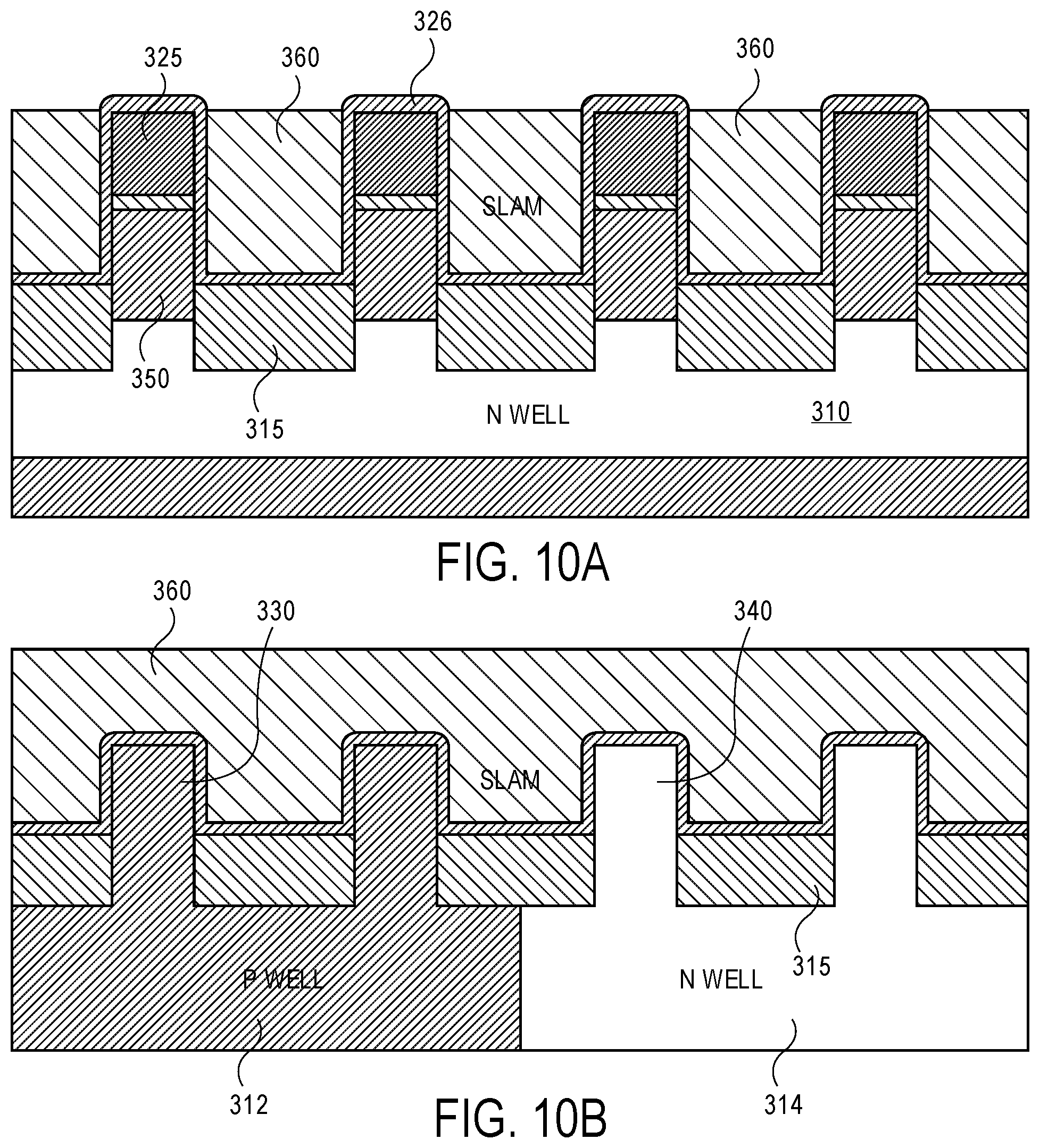 Patent US11785759 Figure 7 – Floating body memory cell having gates favoring different conductivity type regions