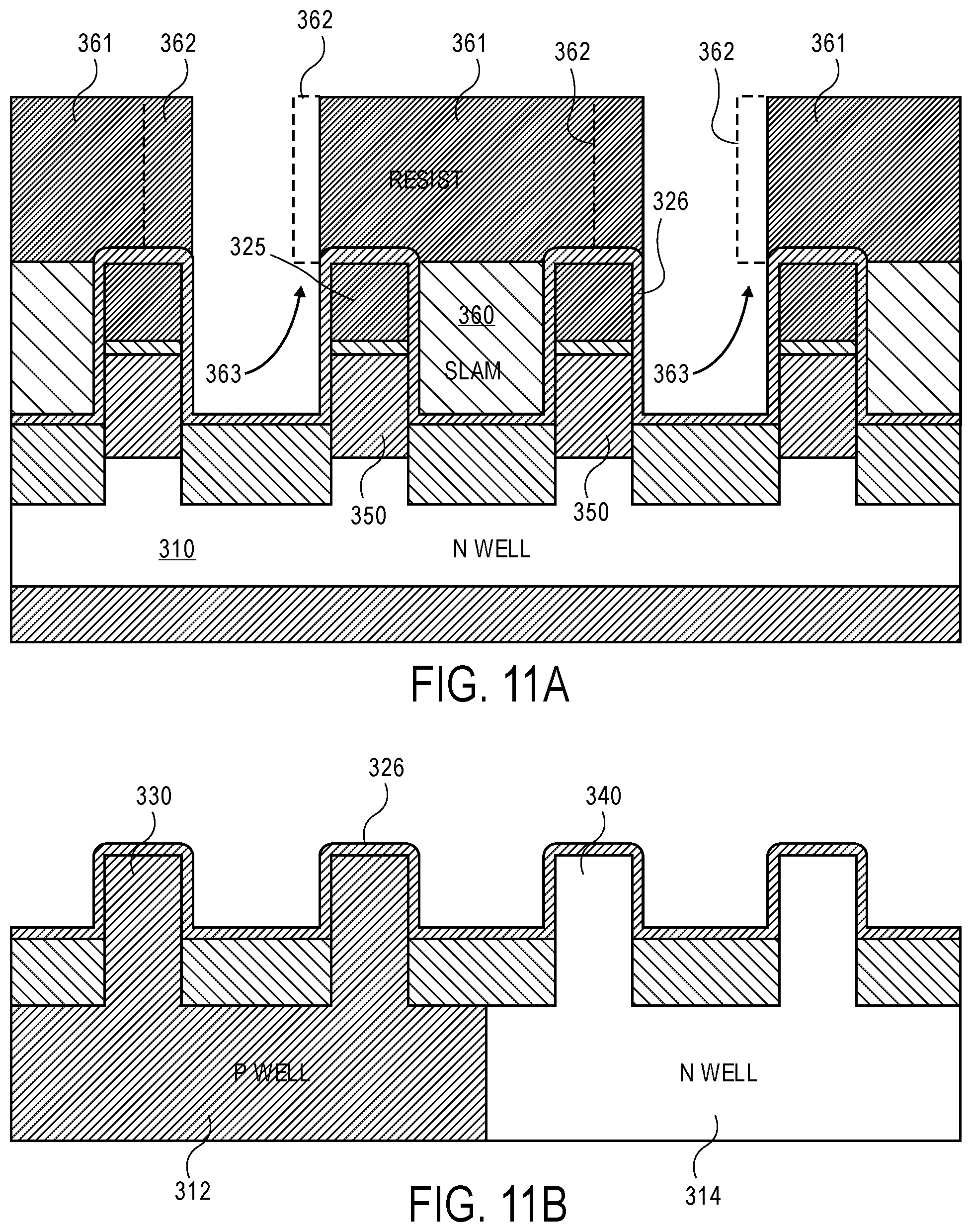 Patent US11785759 Figure 8 – Floating body memory cell having gates favoring different conductivity type regions