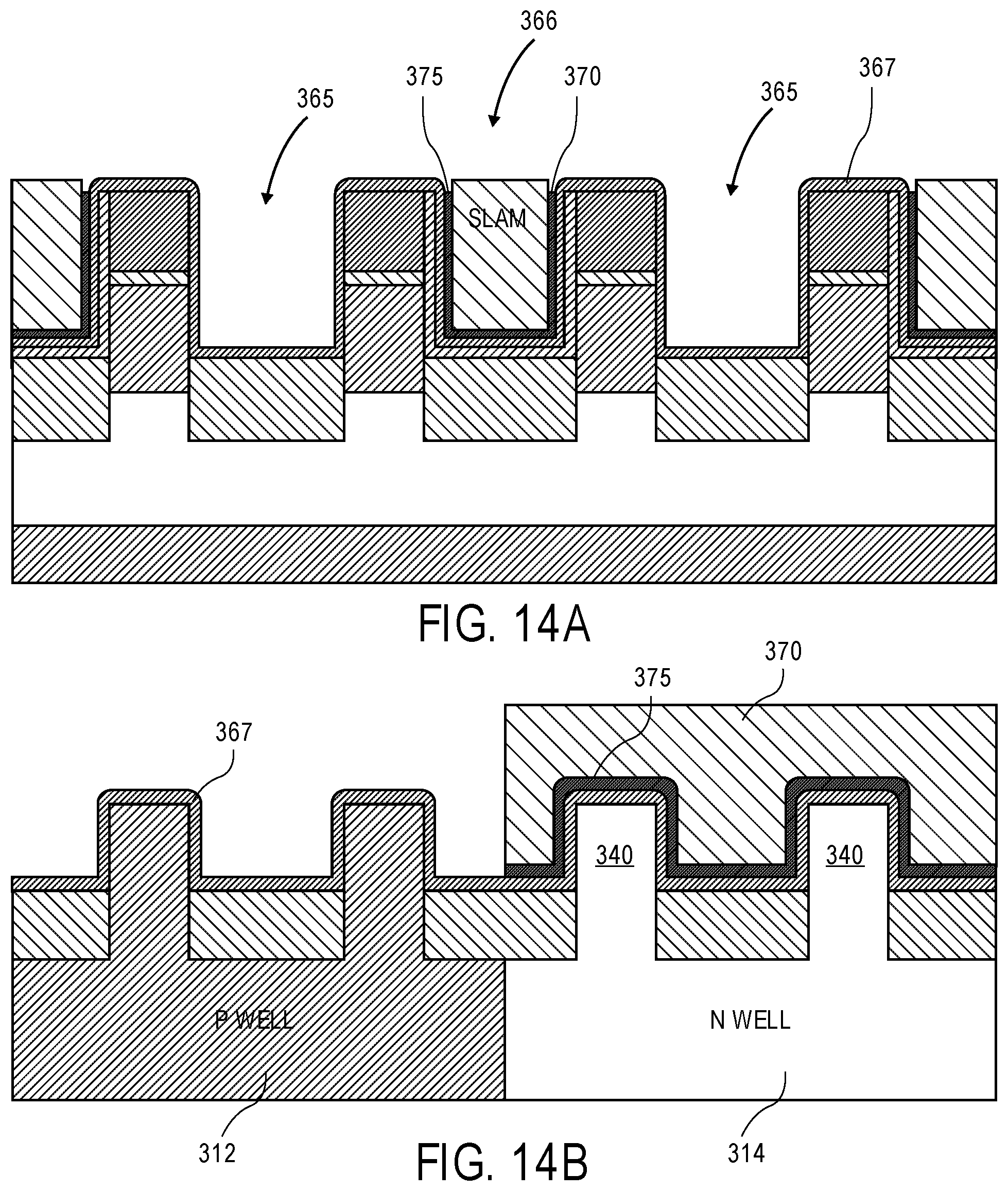 Patent US11785759 Figure 11 – Floating body memory cell having gates favoring different conductivity type regions