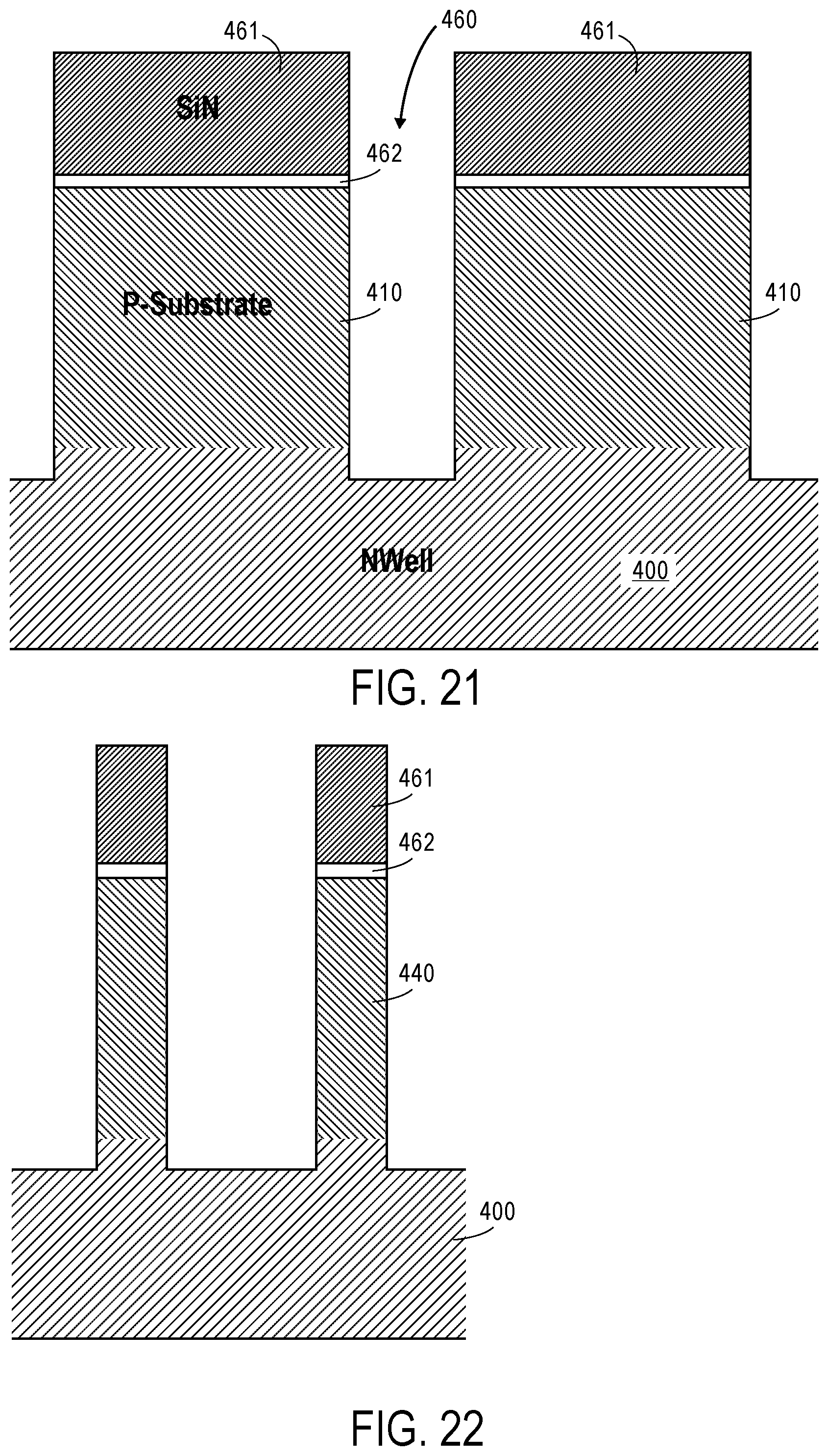 Patent US11785759 Figure 18 – Floating body memory cell having gates favoring different conductivity type regions