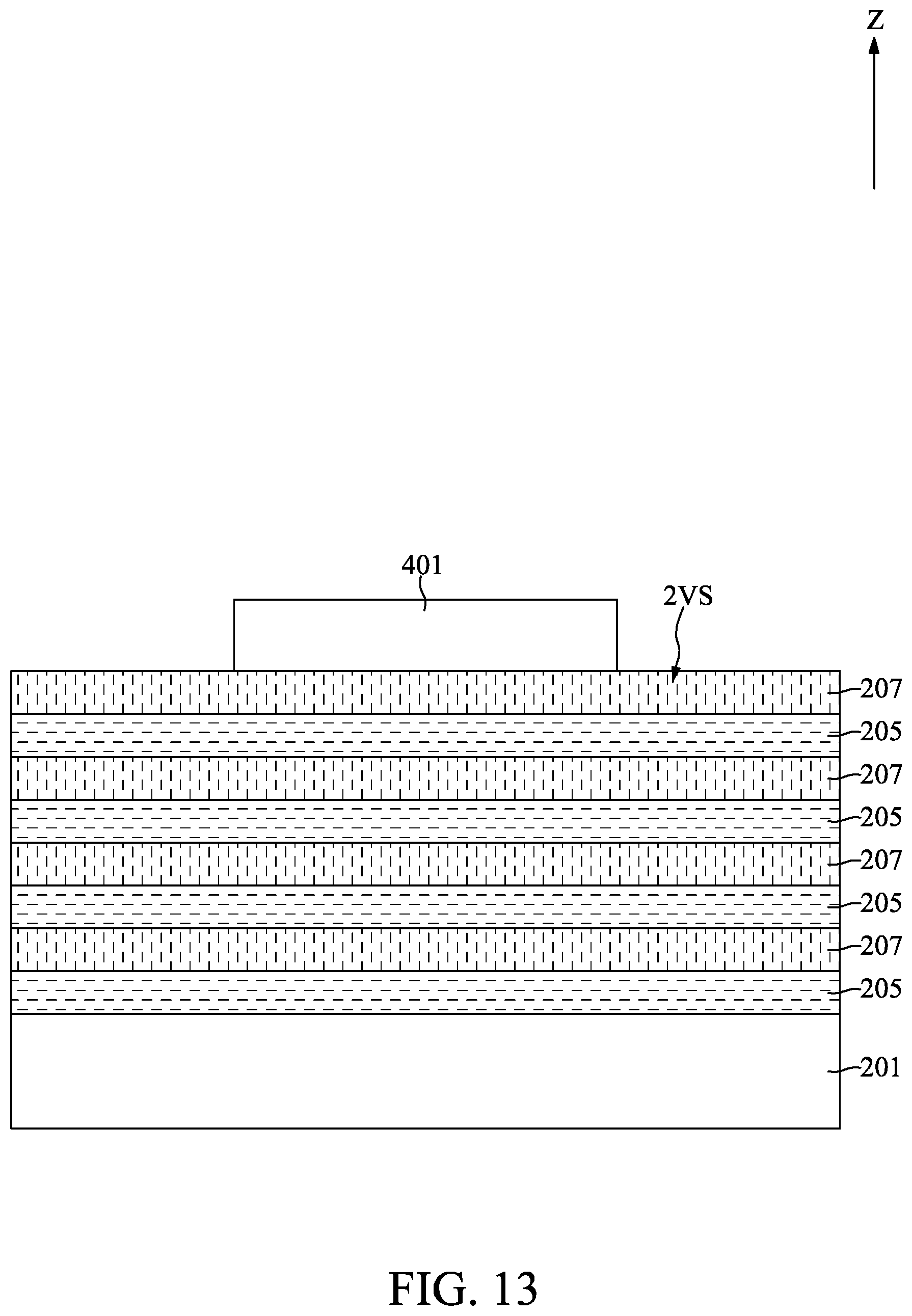 Patent US11785760 Figure 13 – Gate-all-around semiconductor device with dielectric-all-around capacitor and method for fabricating the same