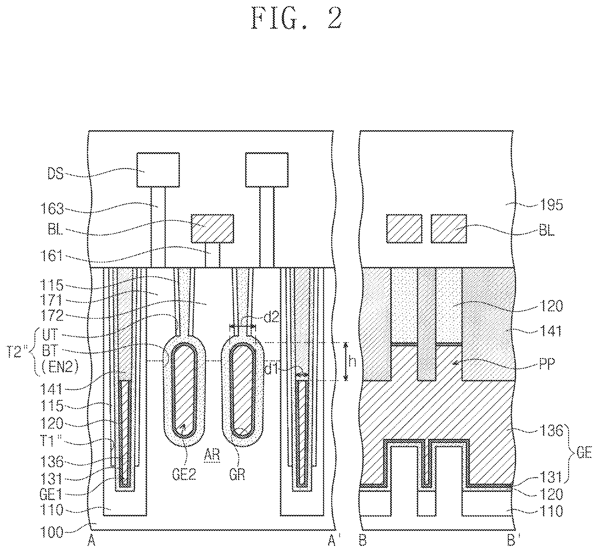 Patent US11785761 Figure 2 – Semiconductor memory devices