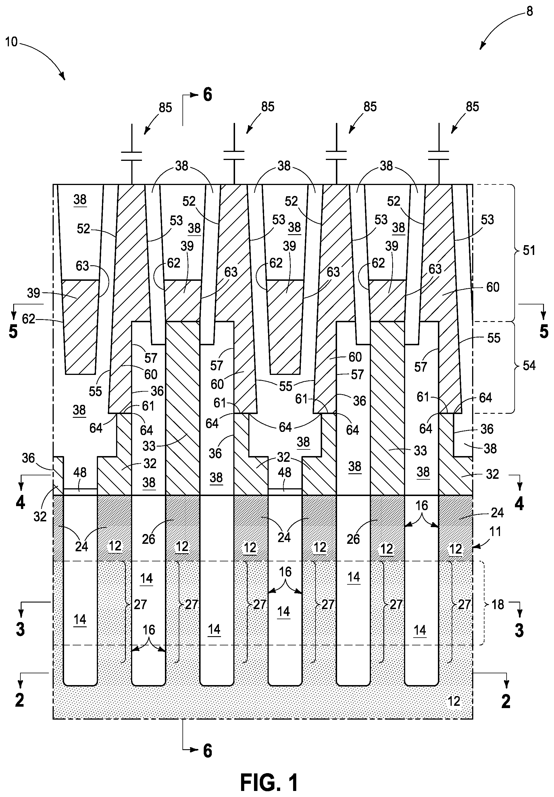 Patent US11785762 Figure 1 – Memory circuitry and method used in forming memory circuitry