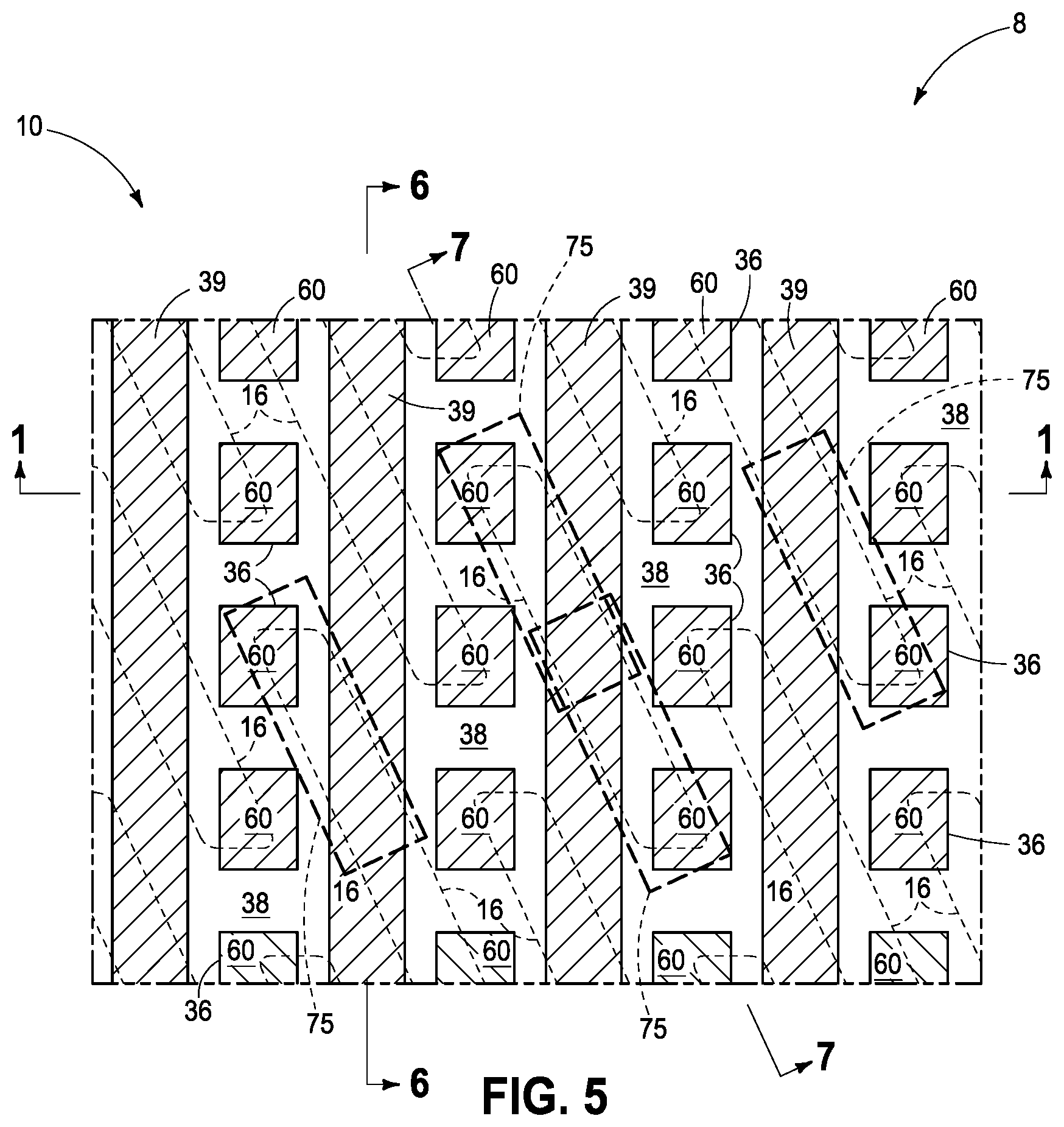 Patent US11785762 Figure 5 – Memory circuitry and method used in forming memory circuitry
