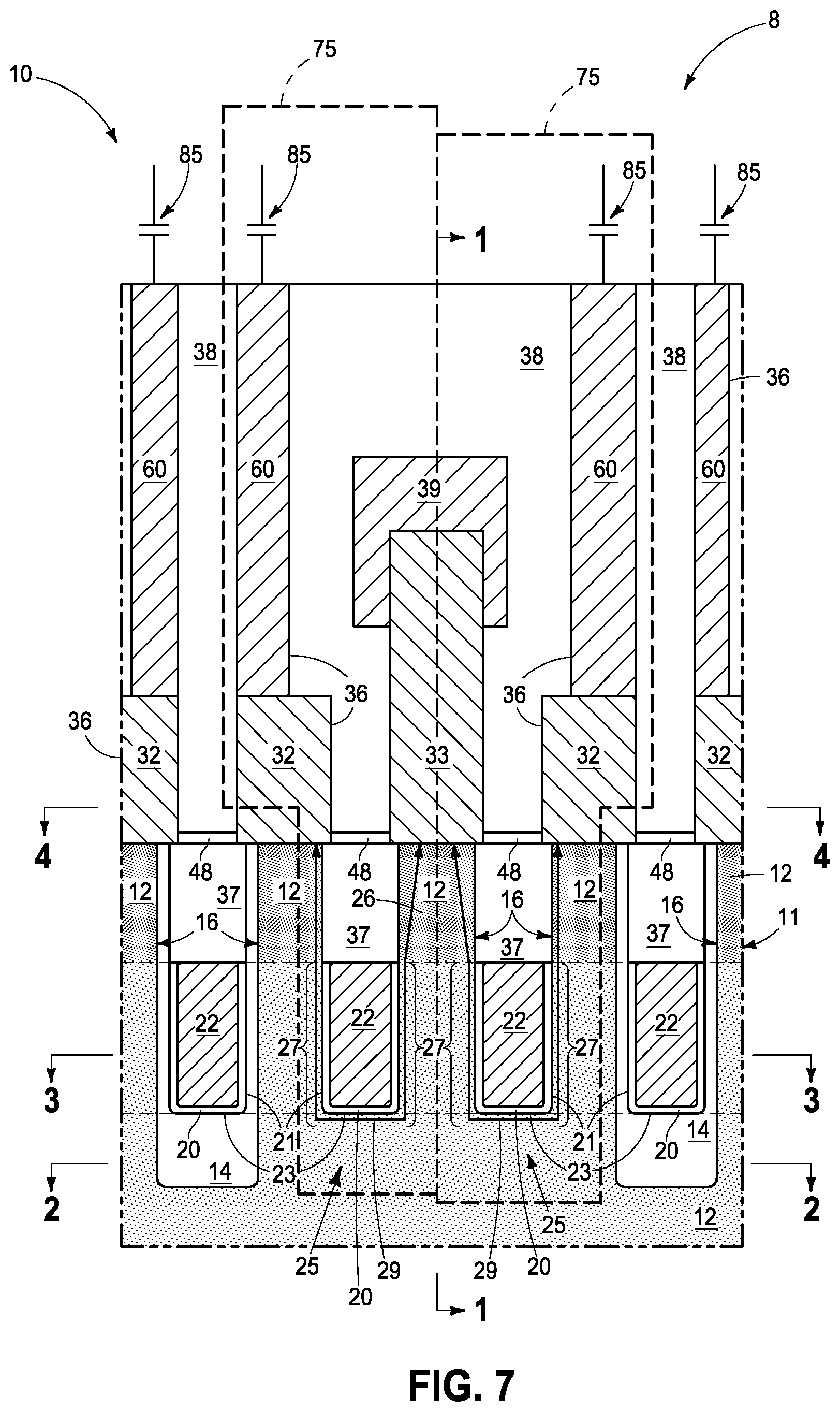 Patent US11785762 Figure 7 – Memory circuitry and method used in forming memory circuitry