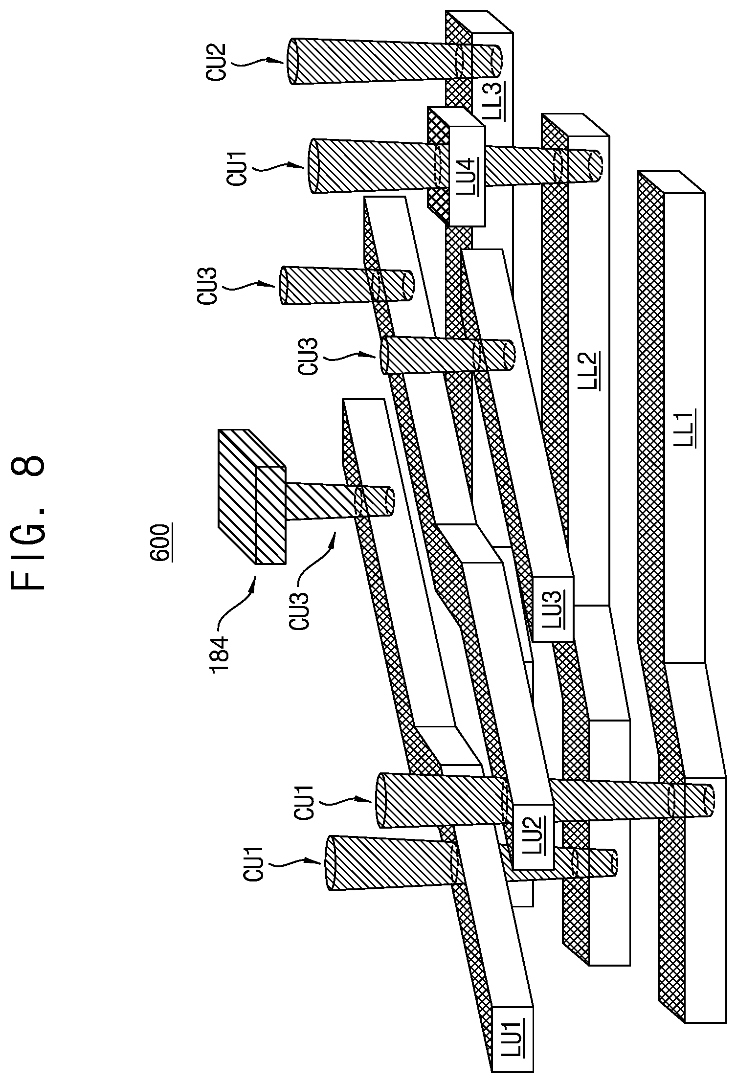 Patent US11785763 Figure 6 – Semiconductor devices having contact plugs