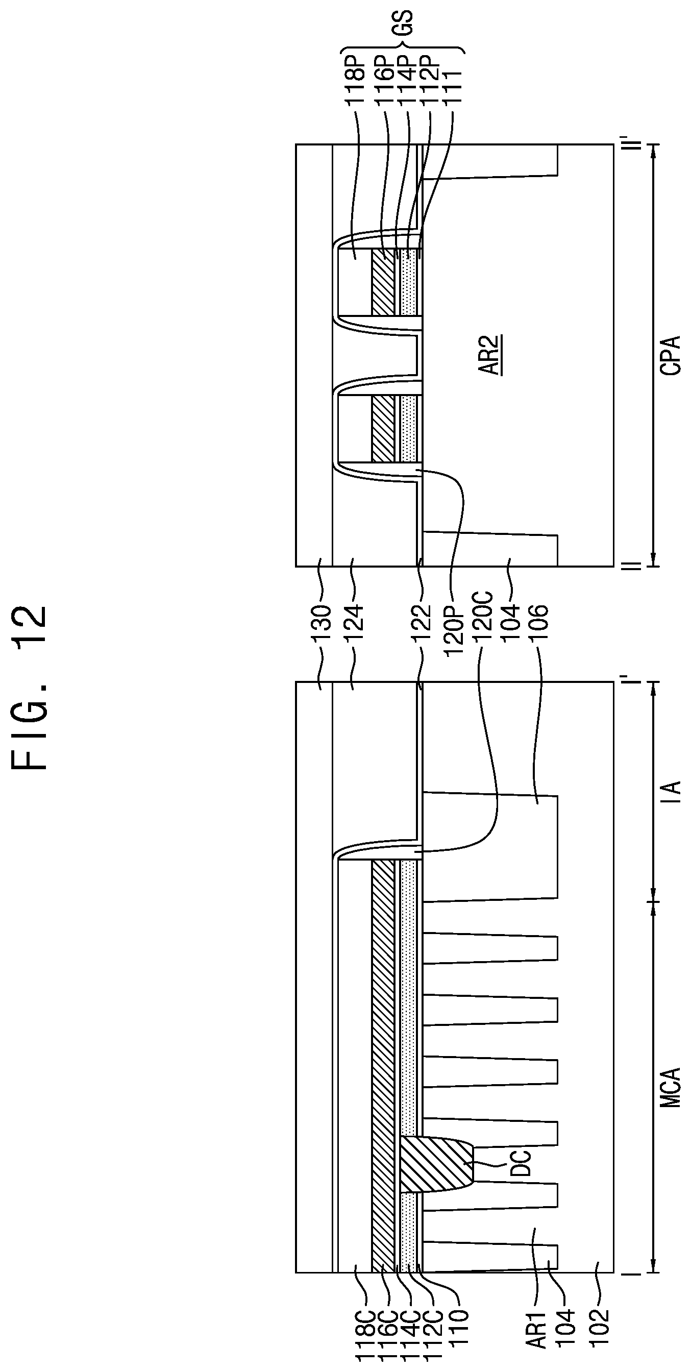 Patent US11785763 Figure 10 – Semiconductor devices having contact plugs