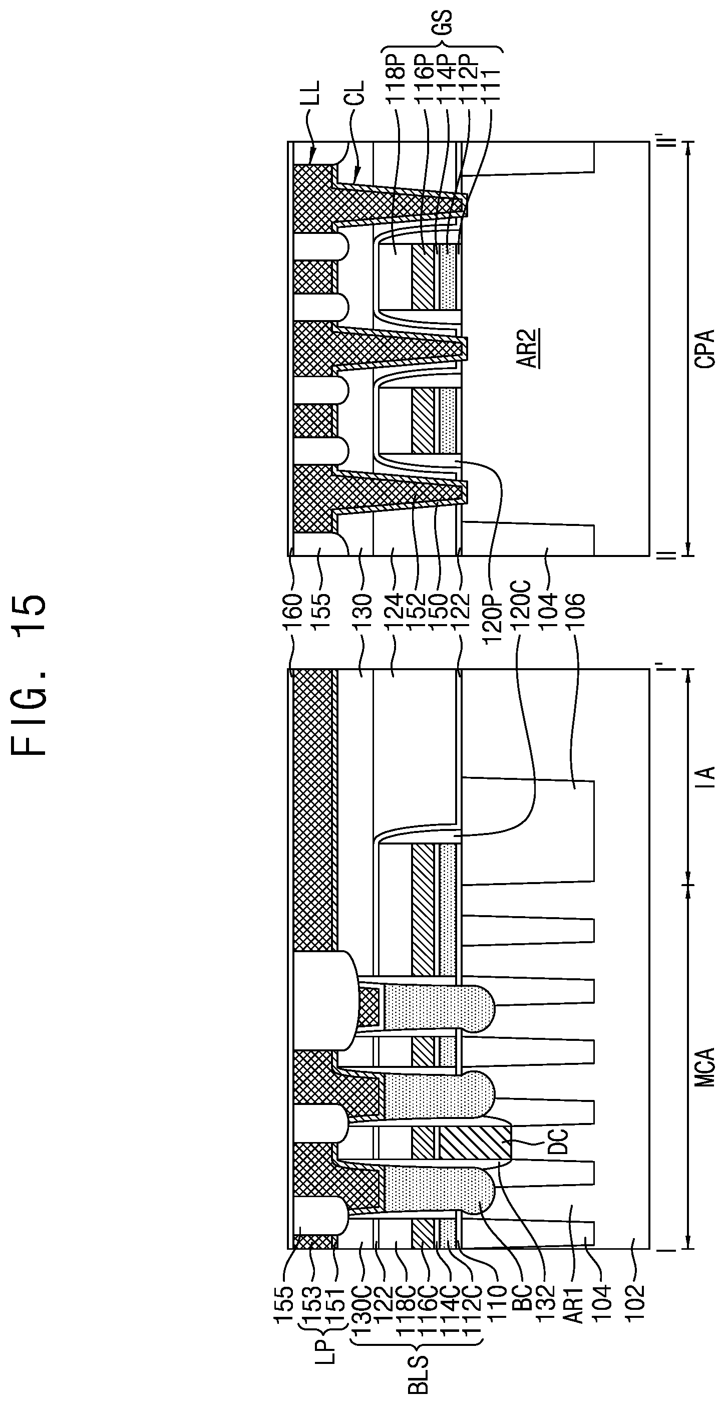Patent US11785763 Figure 13 – Semiconductor devices having contact plugs