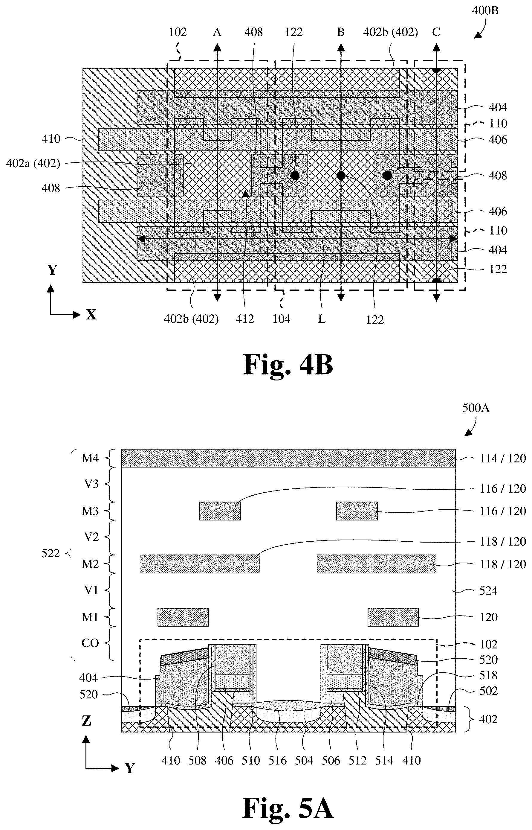 Patent US11785770 Figure 4 – Strap-cell architecture for embedded memory