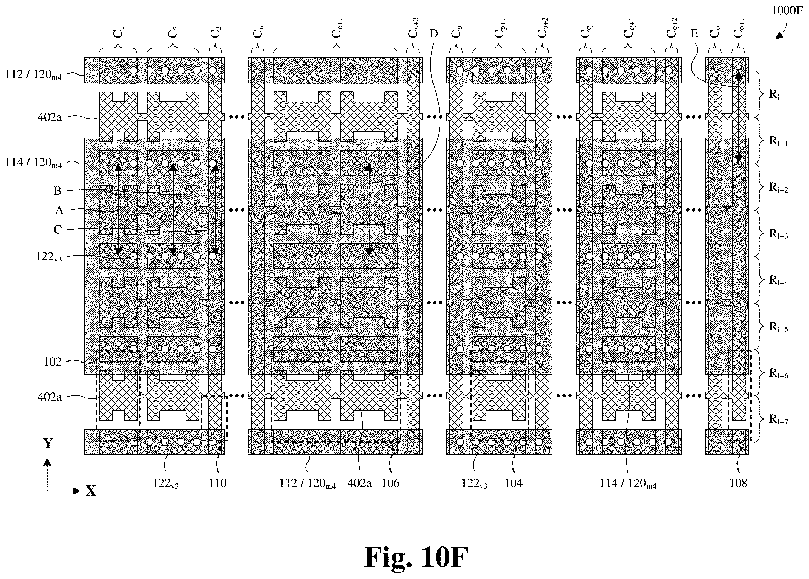 Patent US11785770 Figure 15 – Strap-cell architecture for embedded memory