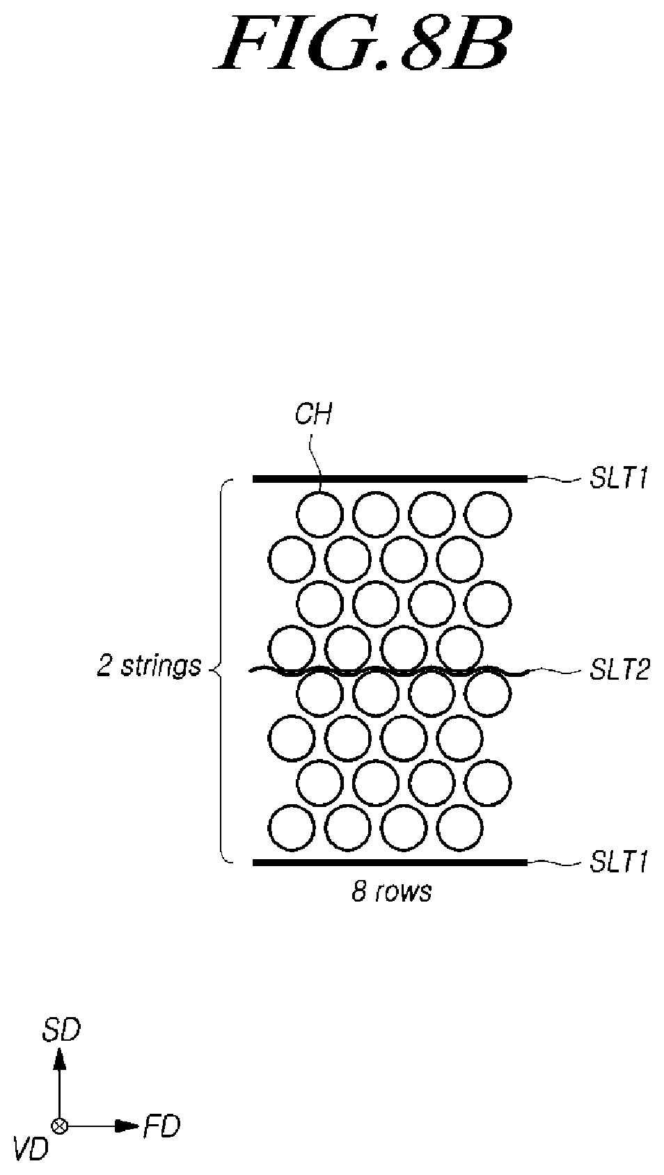 Patent US11785771 Figure 11 – Semiconductor memory device having cell units and via regions with a different width