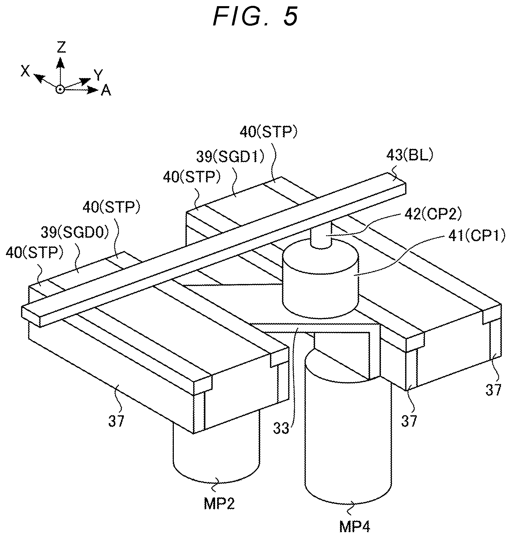 Patent US11785773 Figure 5 – Semiconductor storage device and method for manufacturing the same