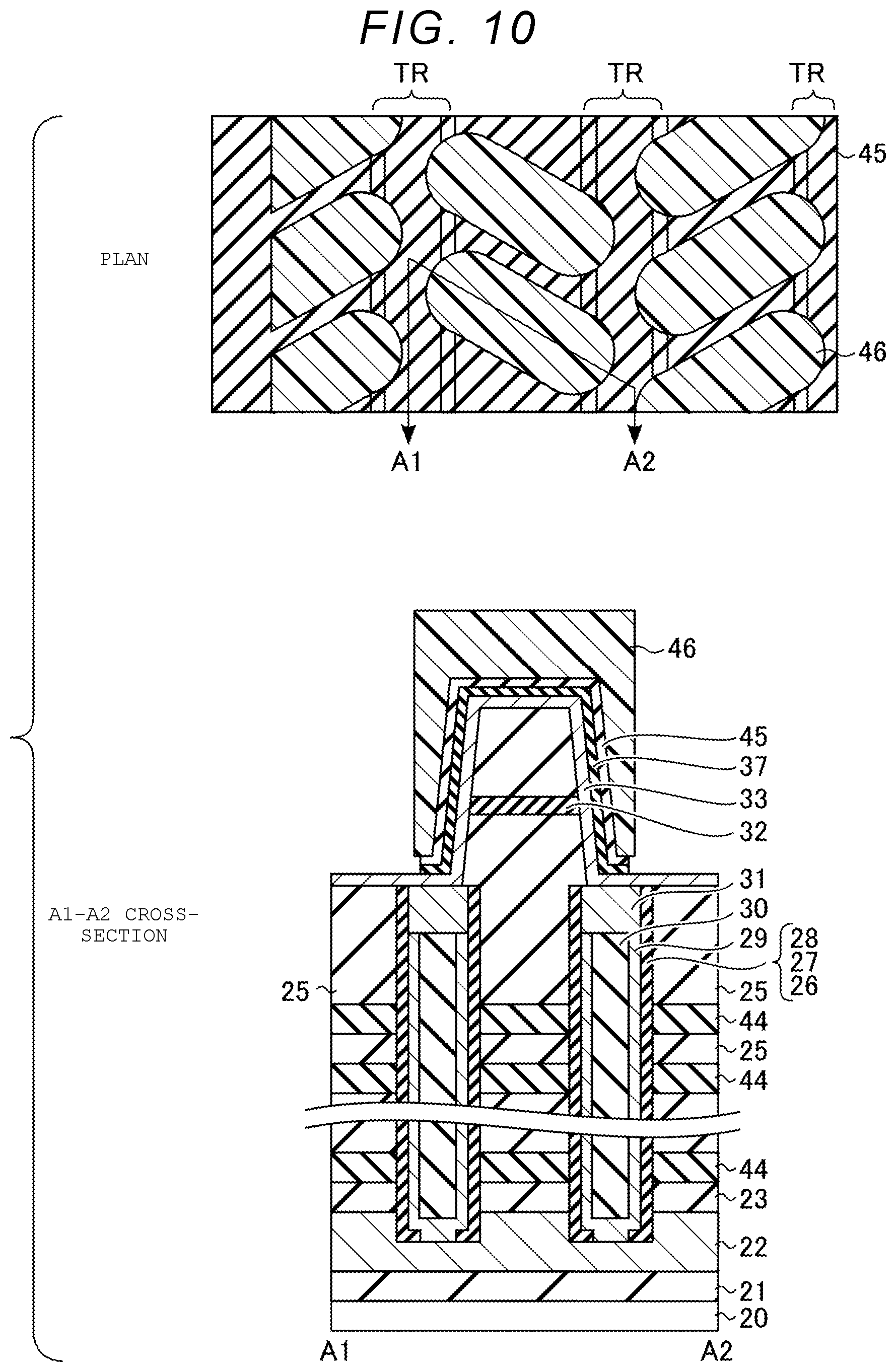 Patent US11785773 Figure 10 – Semiconductor storage device and method for manufacturing the same