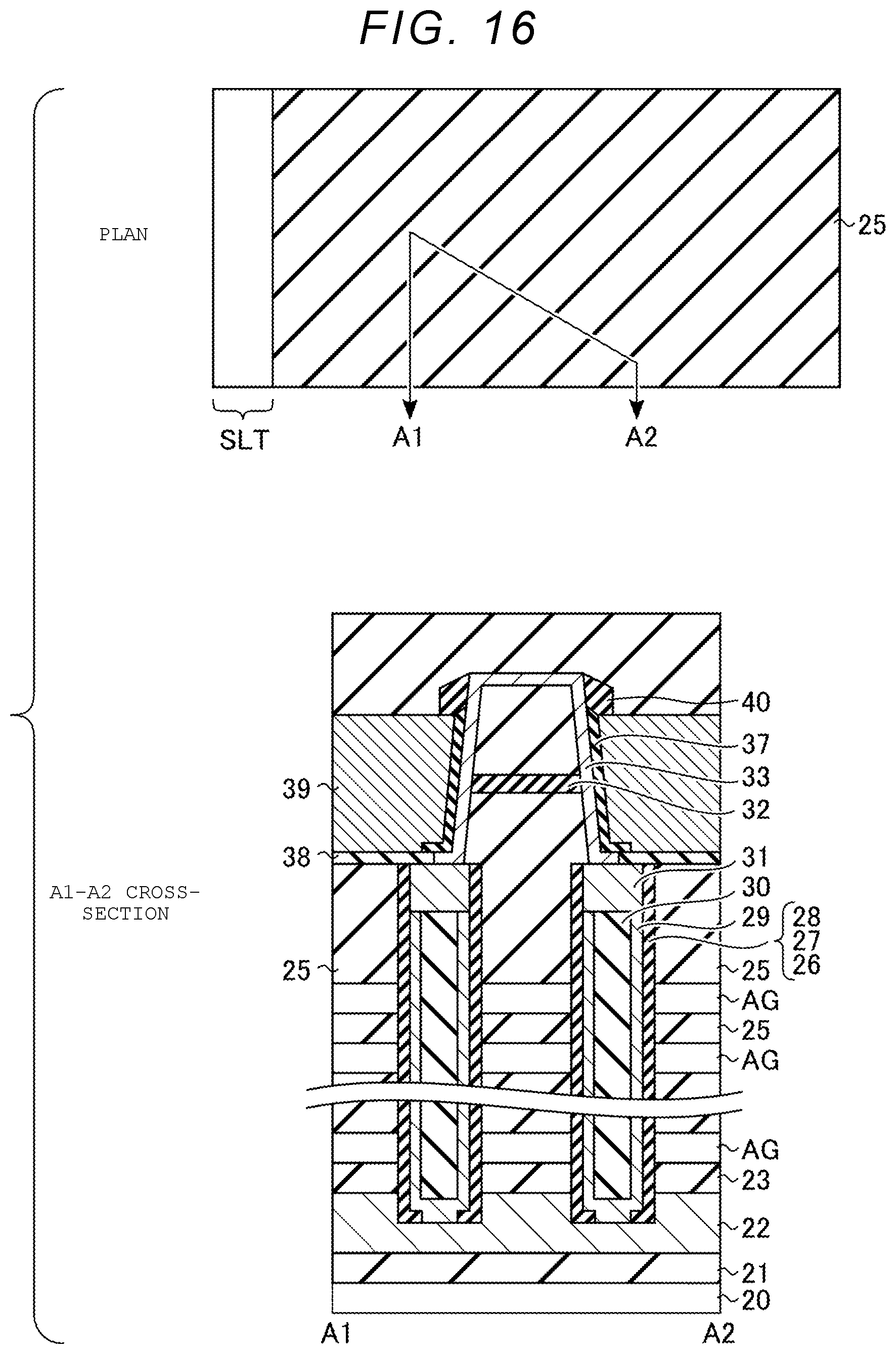 Patent US11785773 Figure 16 – Semiconductor storage device and method for manufacturing the same