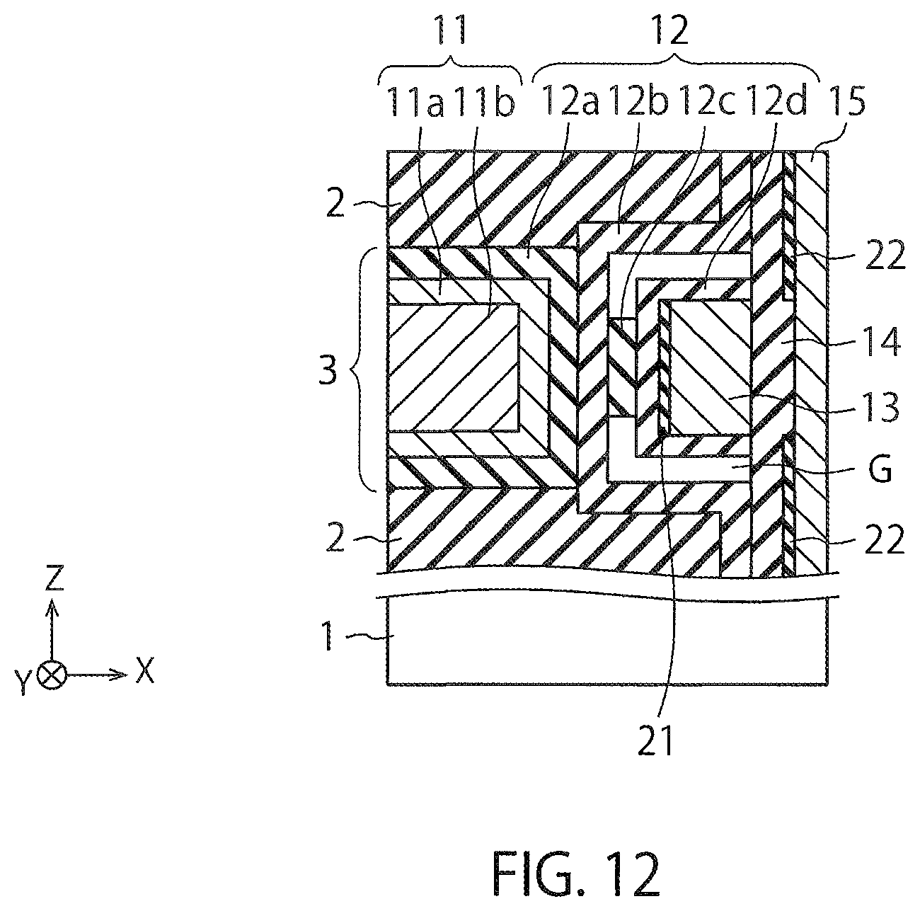Patent US11785774 Figure 12 – Semiconductor device and method of manufacturing the same